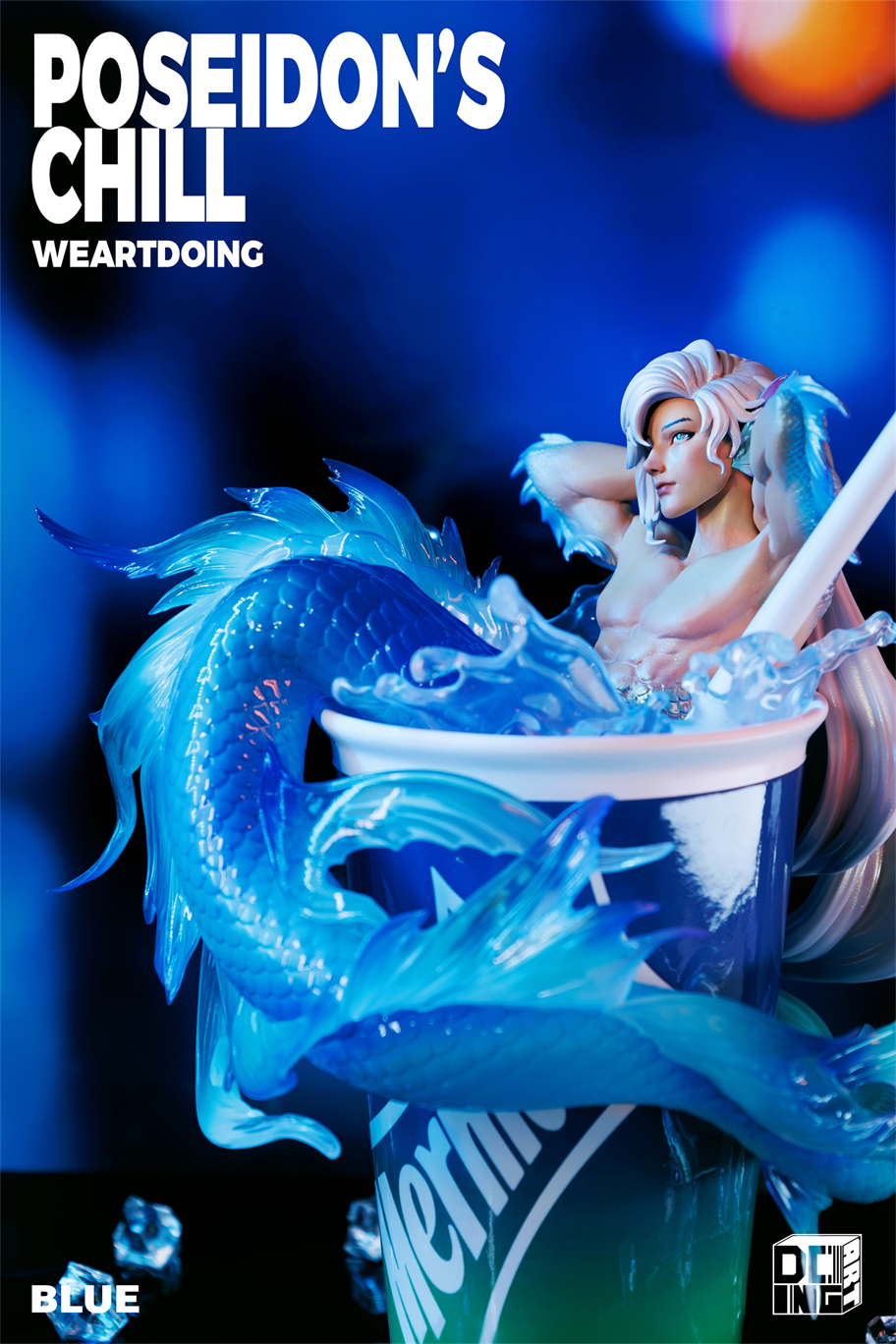 Weartdoing Studio - Original Poseidon%27s Chill-Red & Blue & Orange