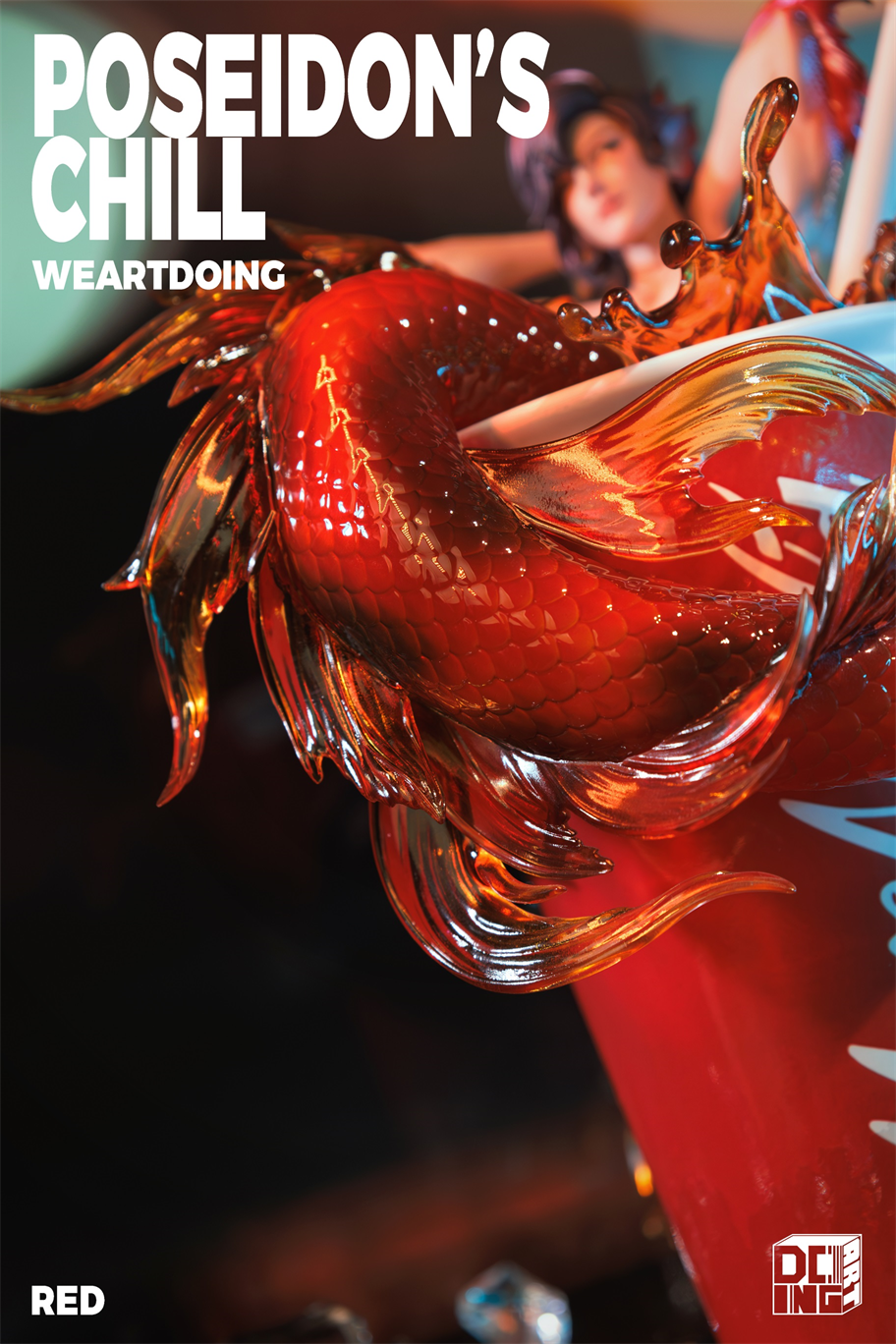 Weartdoing Studio - Original Poseidon%27s Chill-Red & Blue & Orange