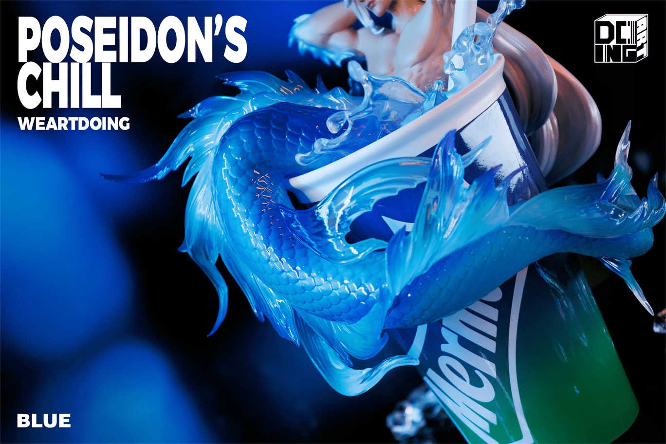 Weartdoing Studio - Original Poseidon%27s Chill-Red & Blue & Orange