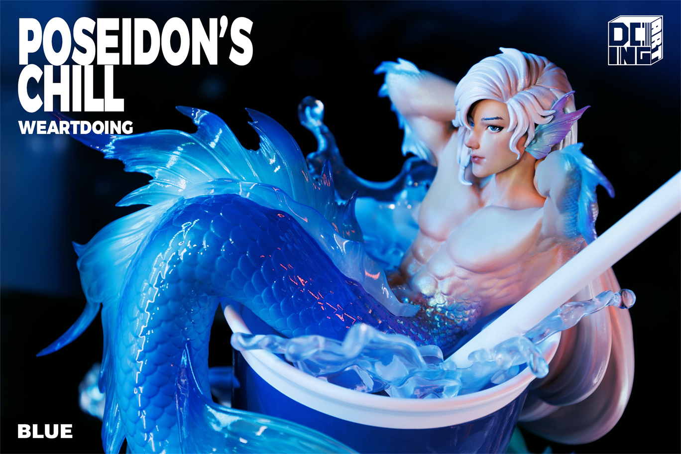 Weartdoing Studio - Original Poseidon%27s Chill-Red & Blue & Orange