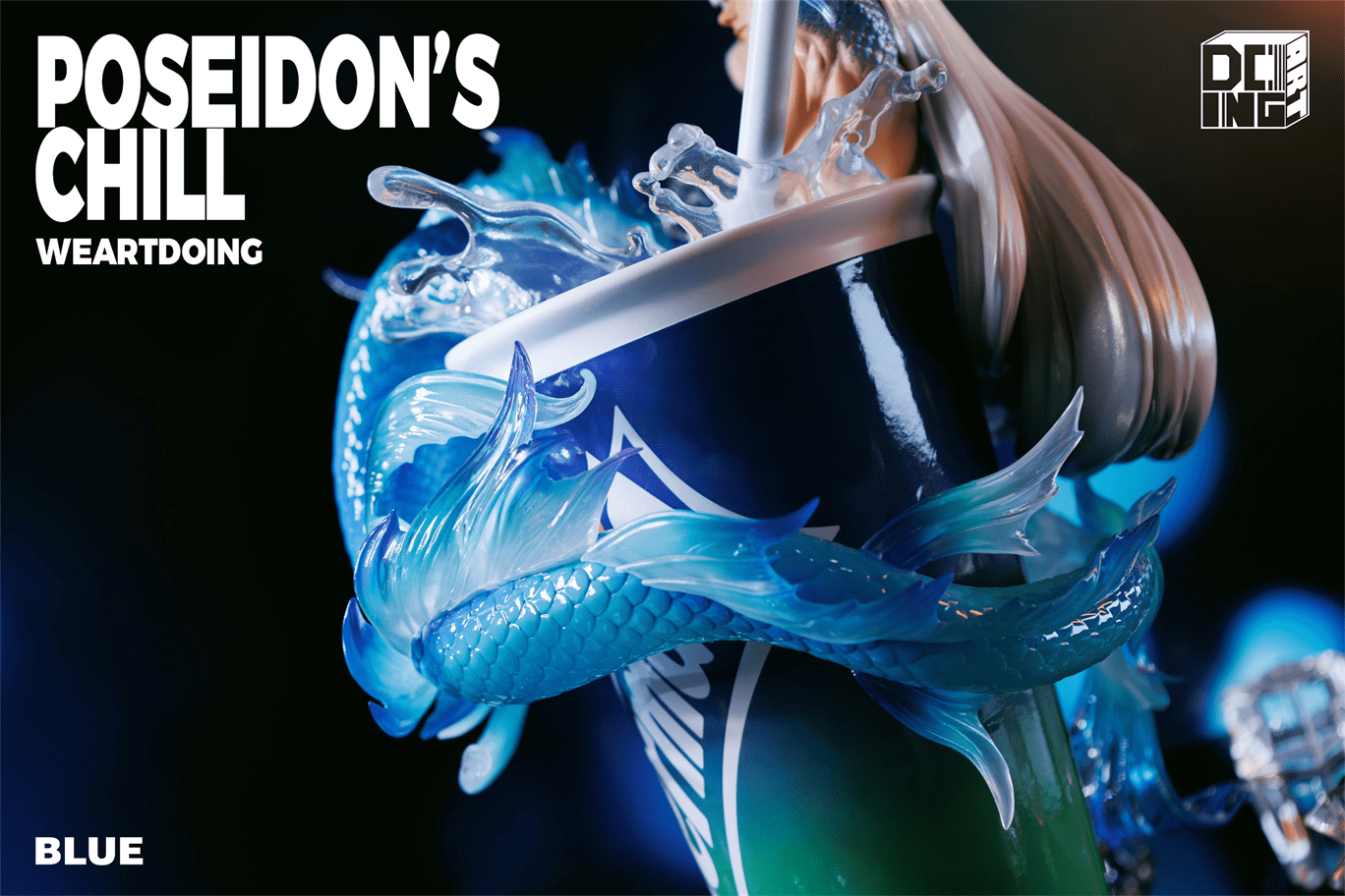 Weartdoing Studio - Original Poseidon%27s Chill-Red & Blue & Orange