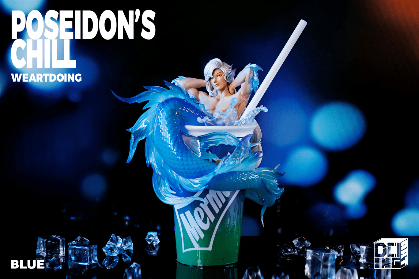 Weartdoing Studio - Original Poseidon%27s Chill-Red & Blue & Orange