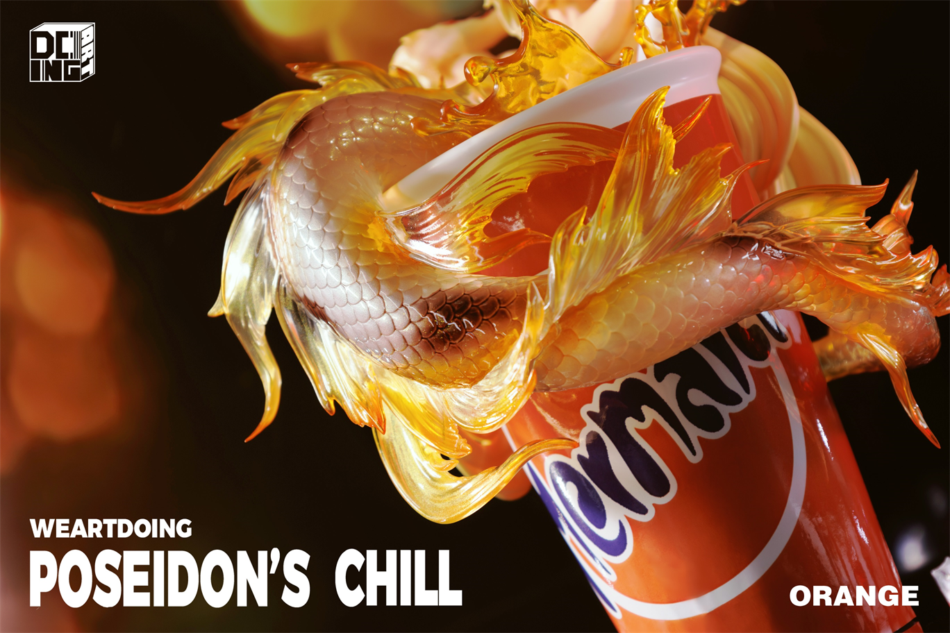 Weartdoing Studio - Original Poseidon%27s Chill-Red & Blue & Orange