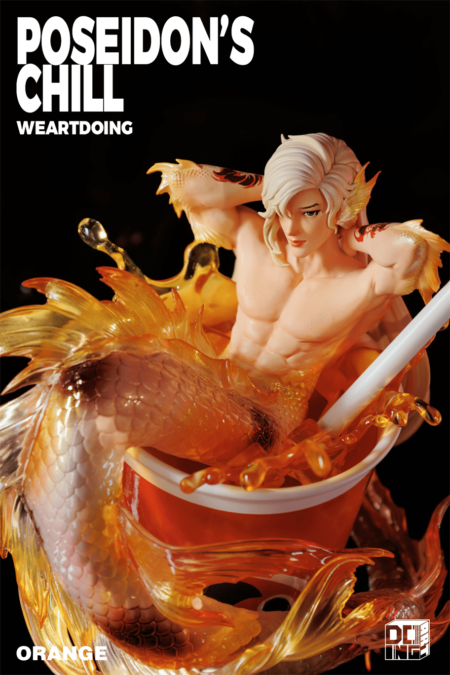 Weartdoing Studio - Original Poseidon%27s Chill-Red & Blue & Orange