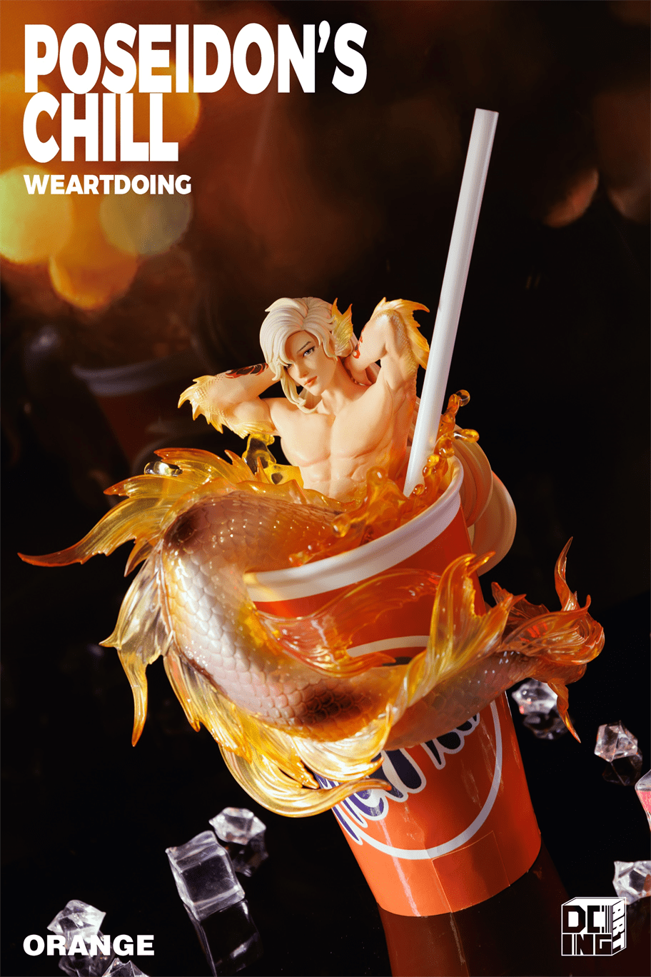 Weartdoing Studio - Original Poseidon%27s Chill-Red & Blue & Orange