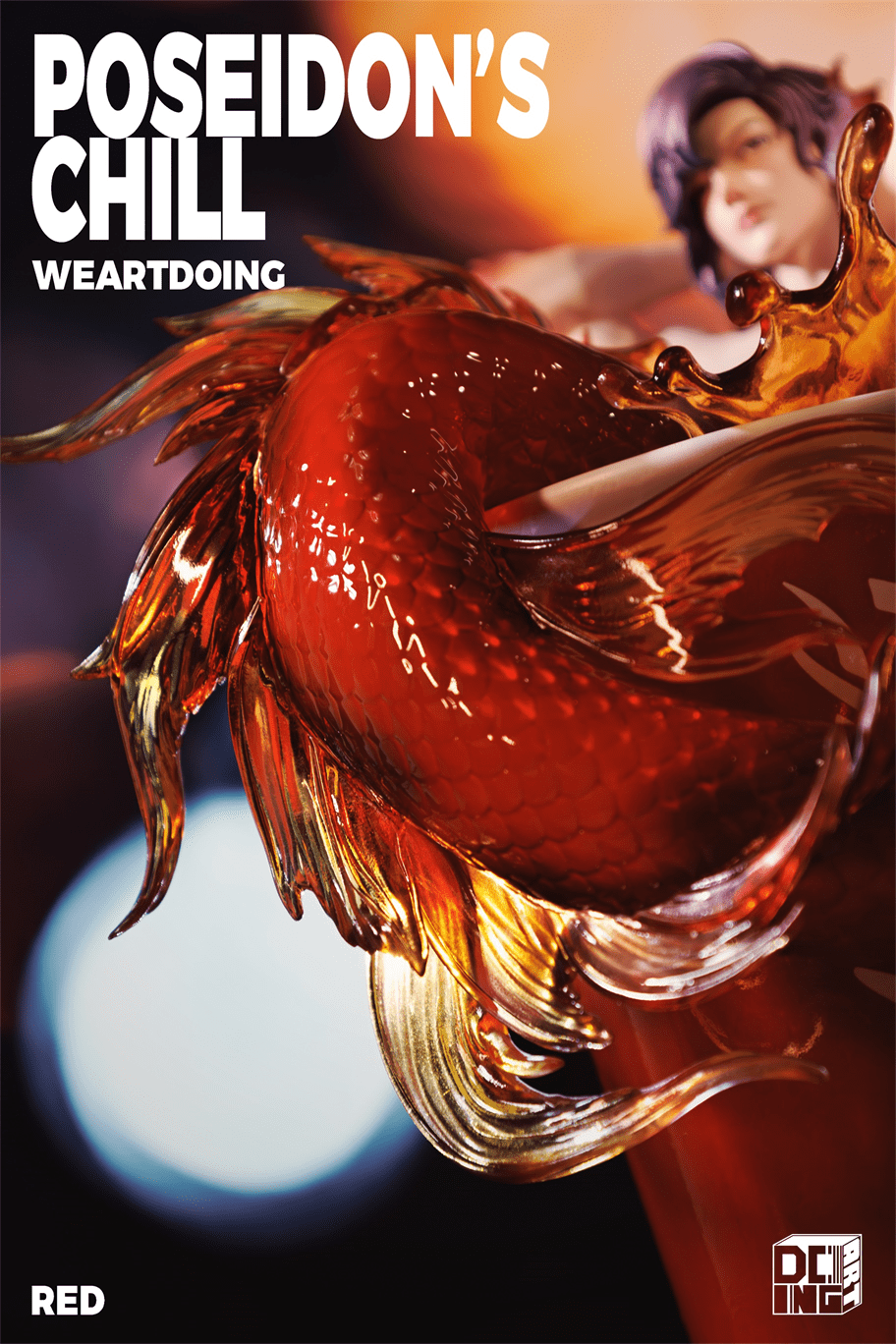 Weartdoing Studio - Original Poseidon%27s Chill-Red & Blue & Orange