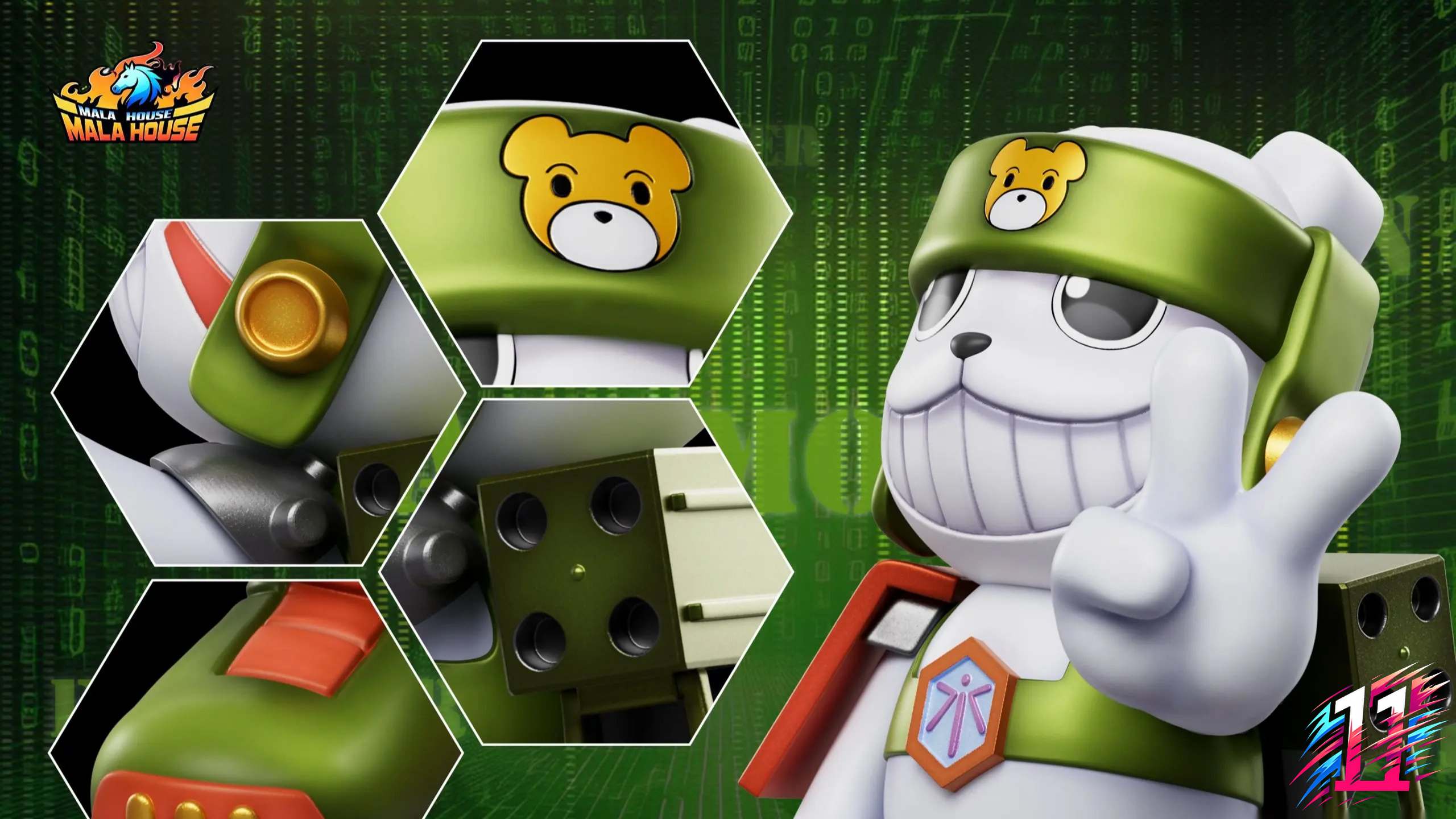 T1 Studio X MALA House Studio - Agnimon X Wolfmon X Chackmon Digimon