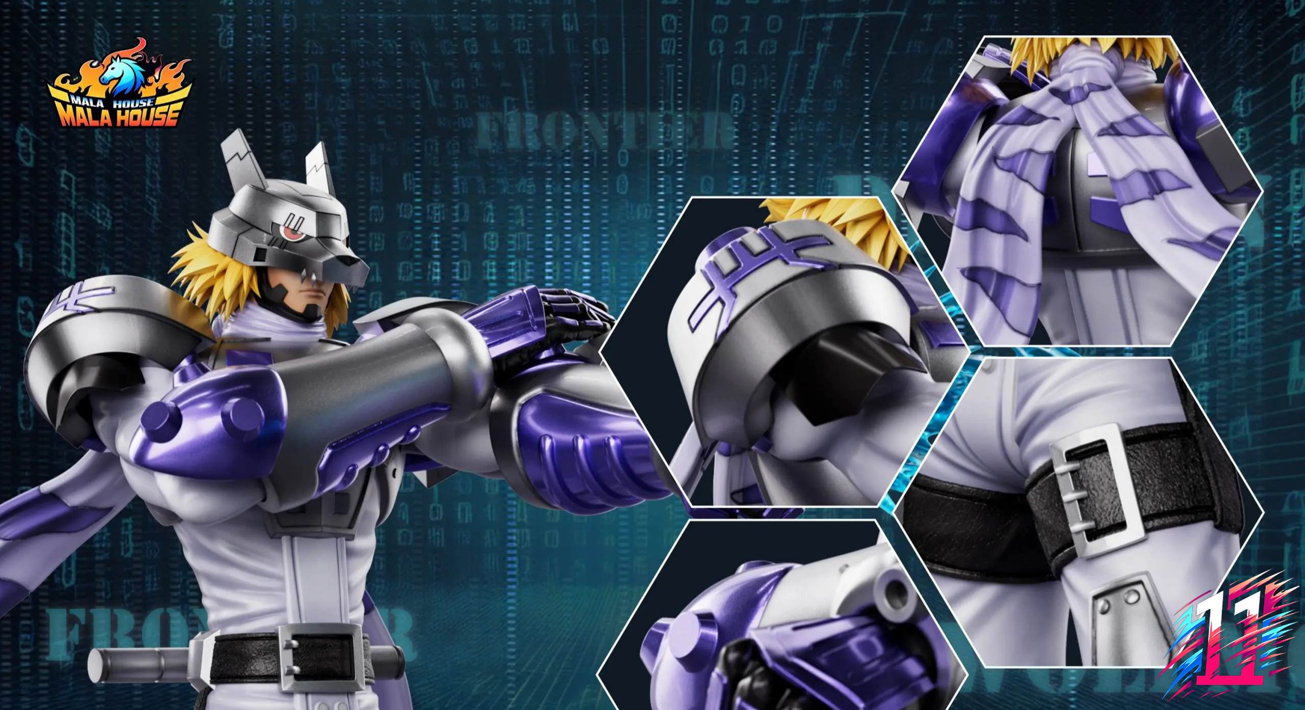 T1 Studio X MALA House Studio - Agnimon X Wolfmon X Chackmon Digimon