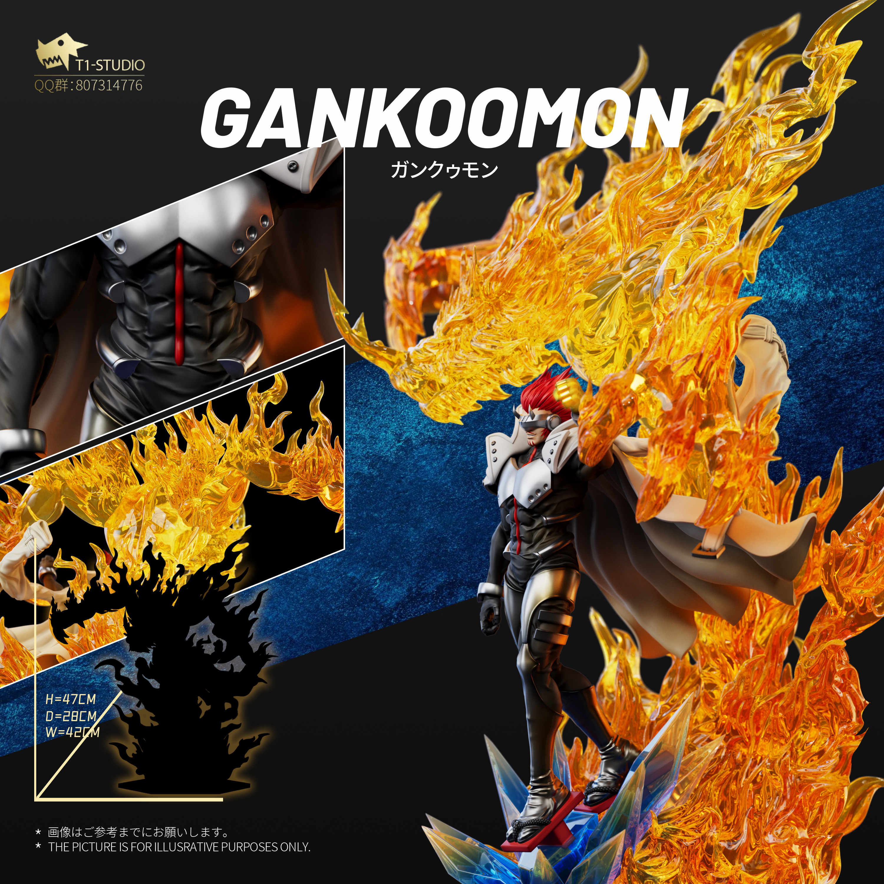 T1 Studio - Gankoomon Digimon