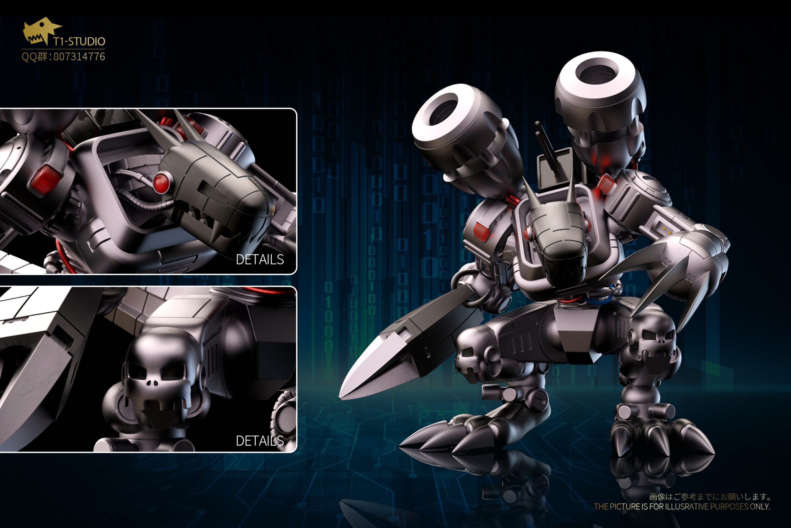 T1 Studio – Digimon Dark Masters Series-3th-Mugendramon
