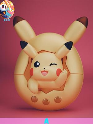 TAMAGO Studio - Pokémon Tamagotchi Pikachu & Gengar & Psyduck & Eevee TAMAGO Studio - Pokémon Tamagotchi Pikachu & Gengar & Psyduck & Eevee