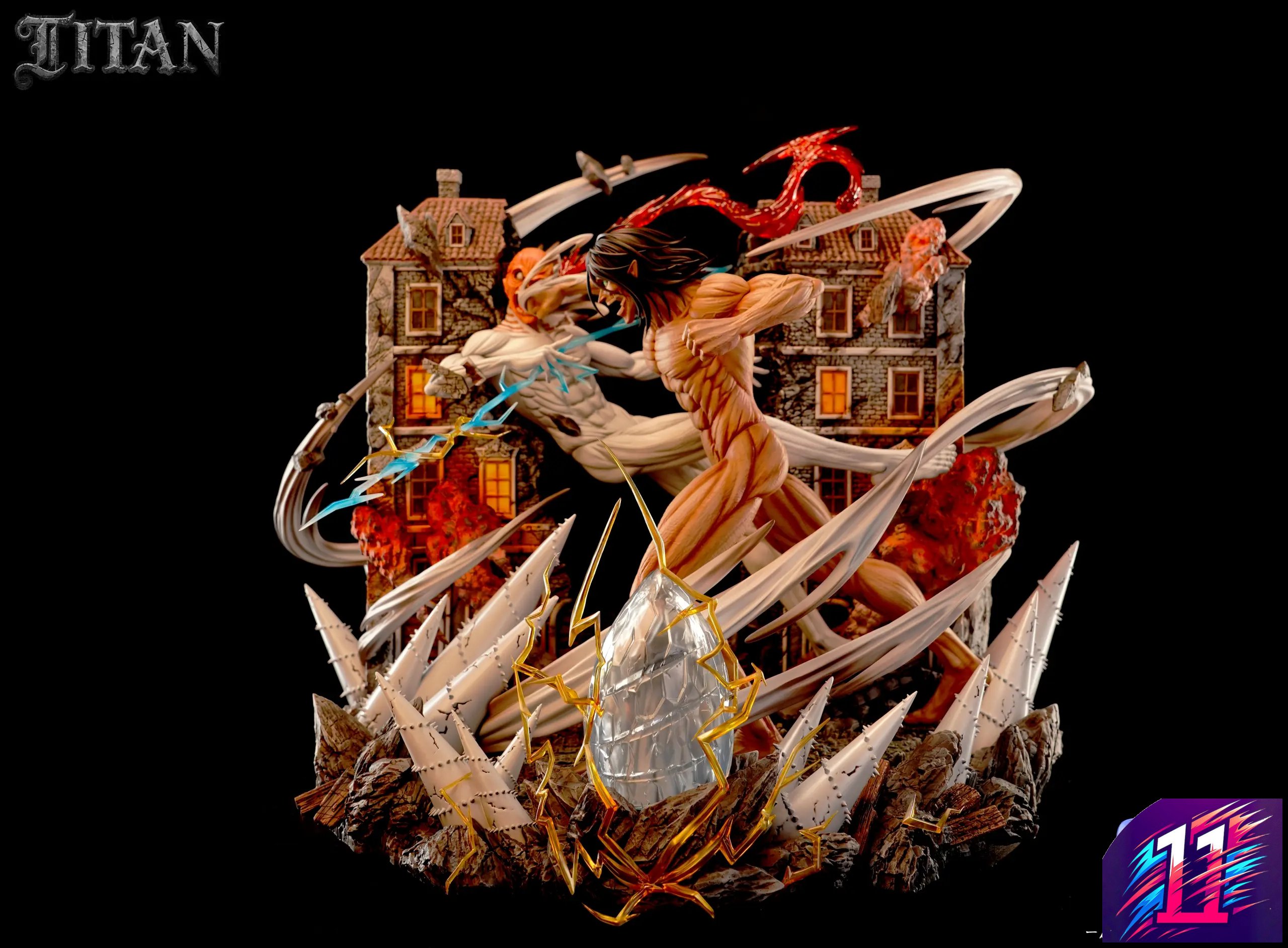 TITAN Studio - The Great Titan 01 War Hammer Titan VS. Attack Titan Attack on Titan