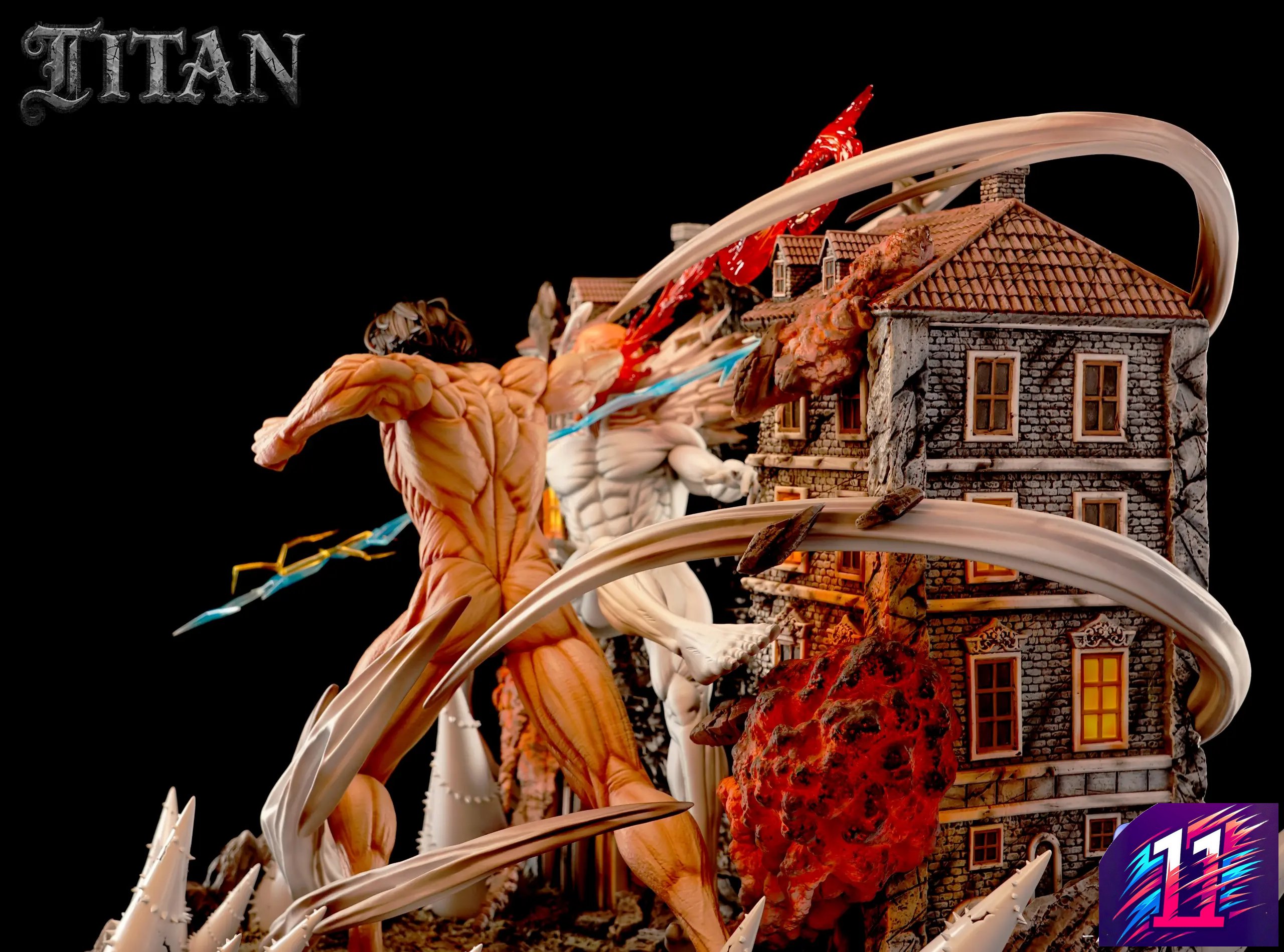 TITAN Studio - The Great Titan 01 War Hammer Titan VS. Attack Titan Attack on Titan