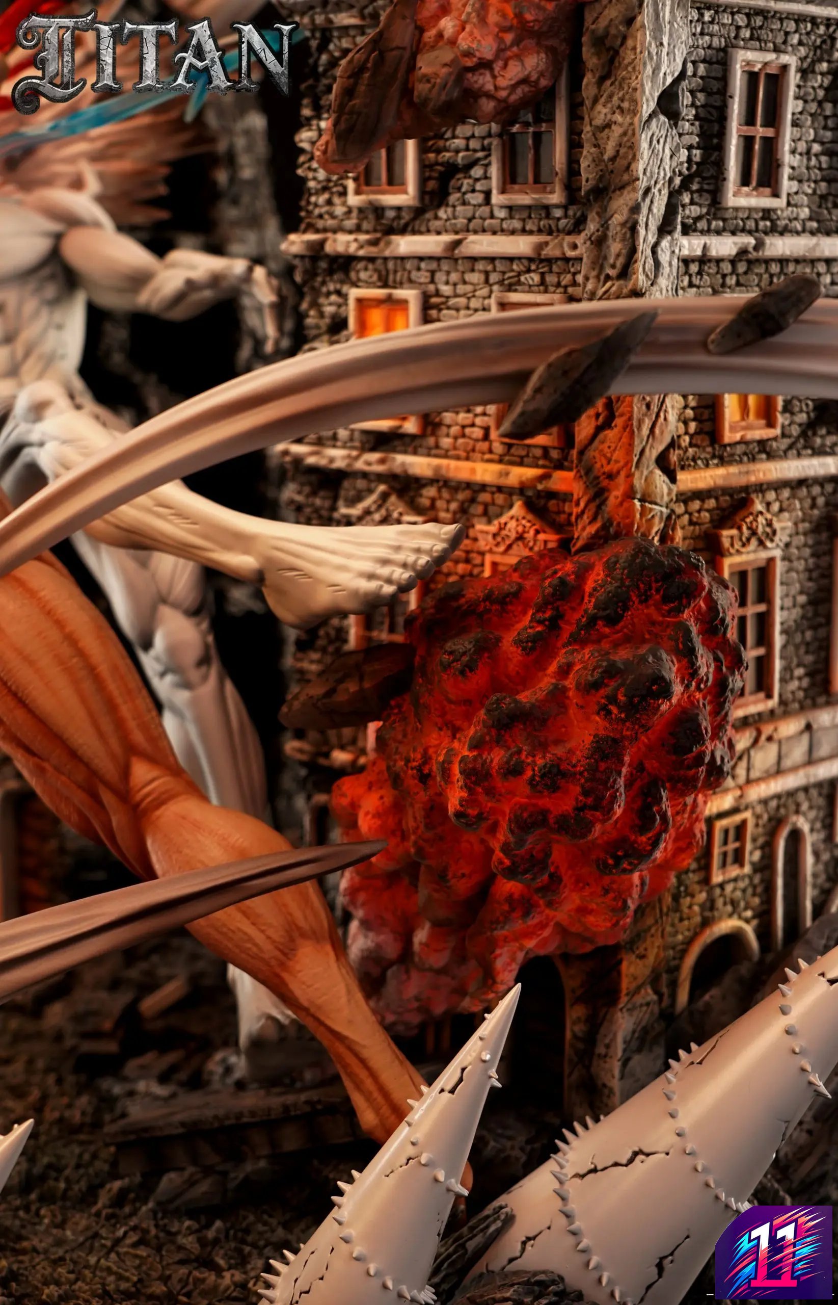 TITAN Studio - The Great Titan 01 War Hammer Titan VS. Attack Titan Attack on Titan