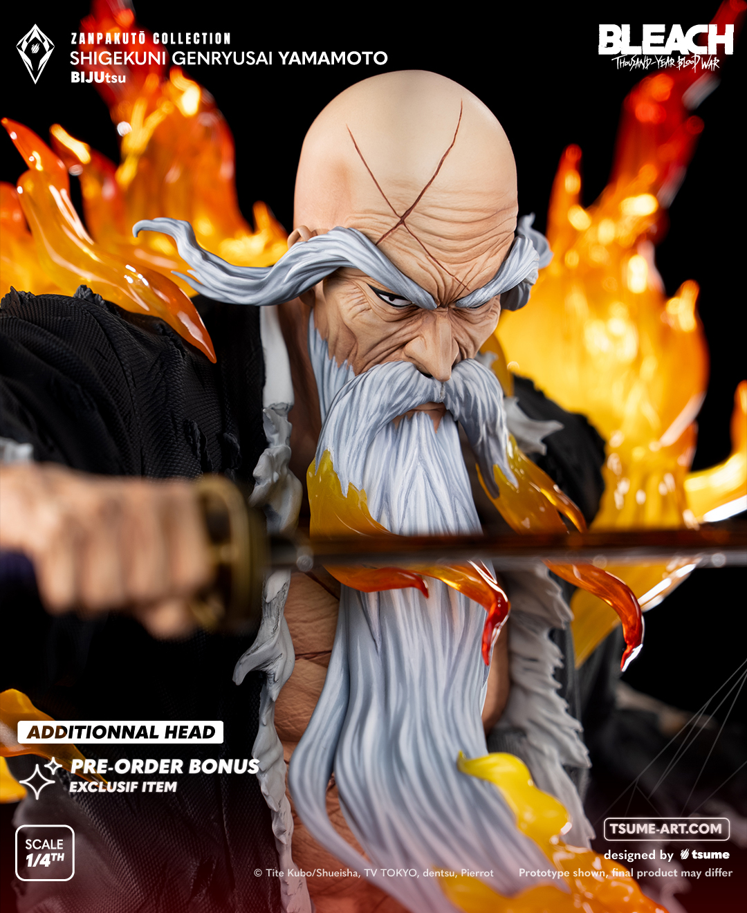 TSUME Studio - BLEACH Zanpakuto Collection Genryusai Shigekuni Yamamoto (Licensed)