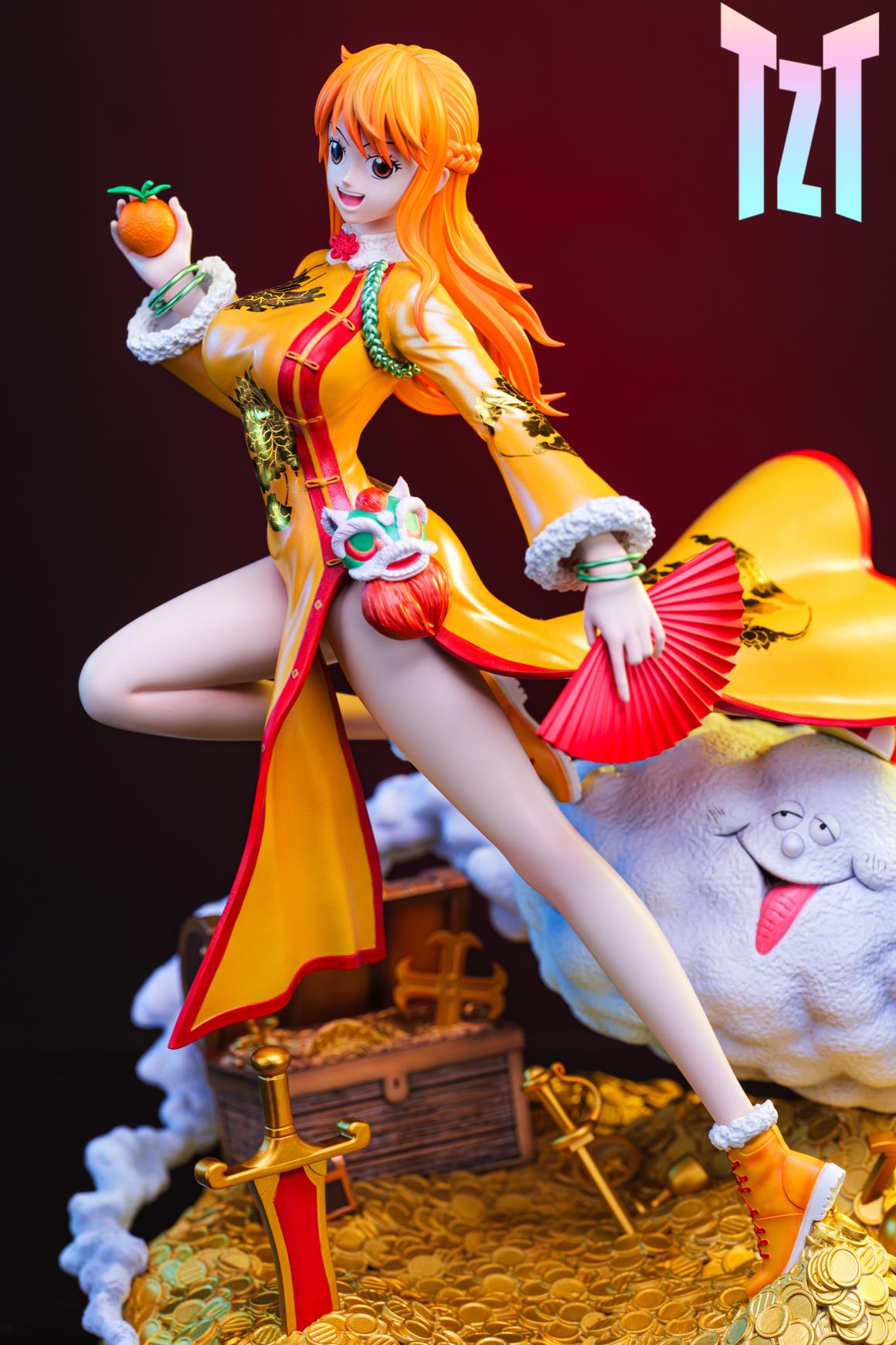 ワンピース TCT スタジオ ナミ ビデオゲームをプレイ樹脂