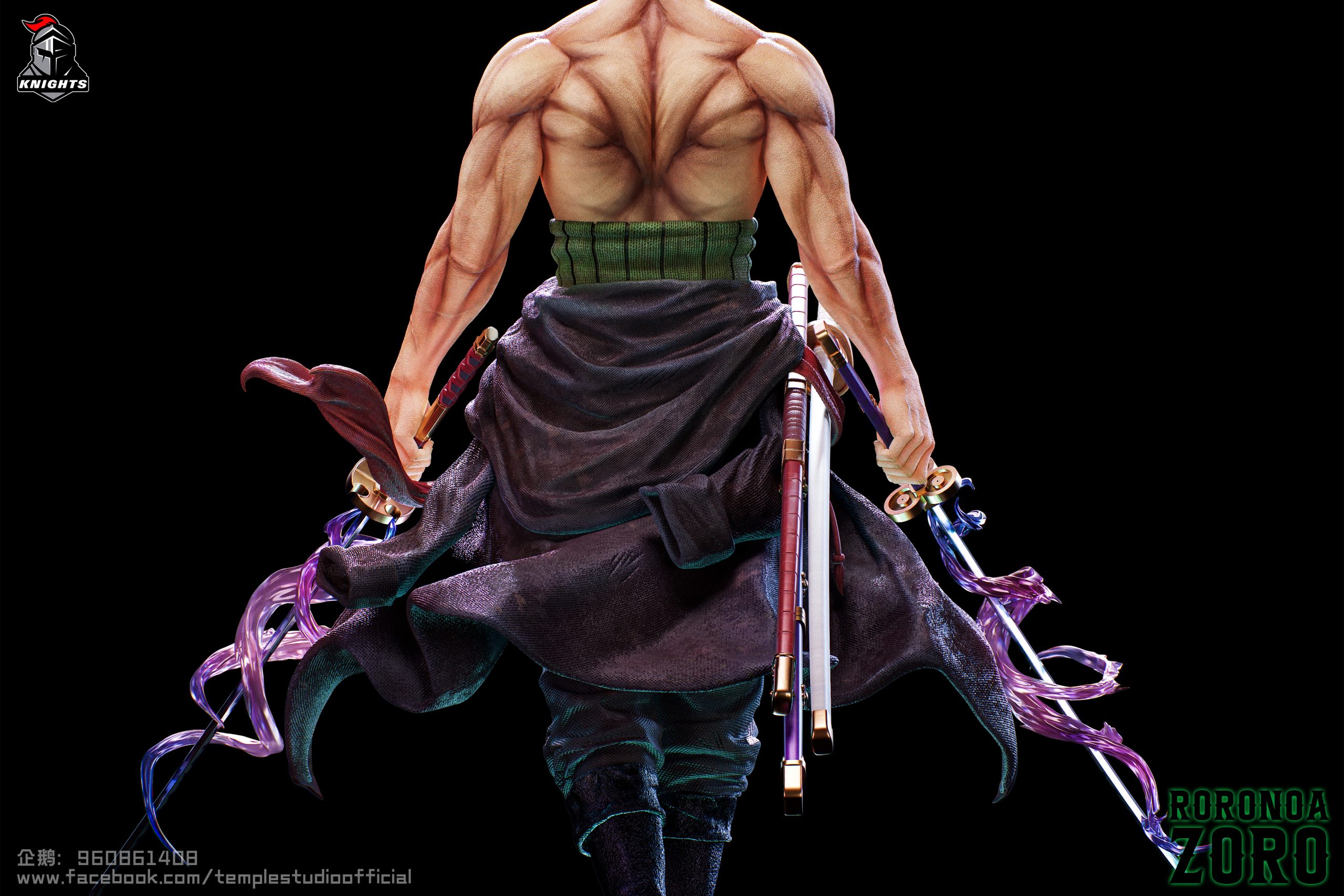 たむーTemple Studio ゾロ　A2バージョン　VIP顔つき Temple Studio & Di Tai She Studio – One Piece Roronoa Zoro
