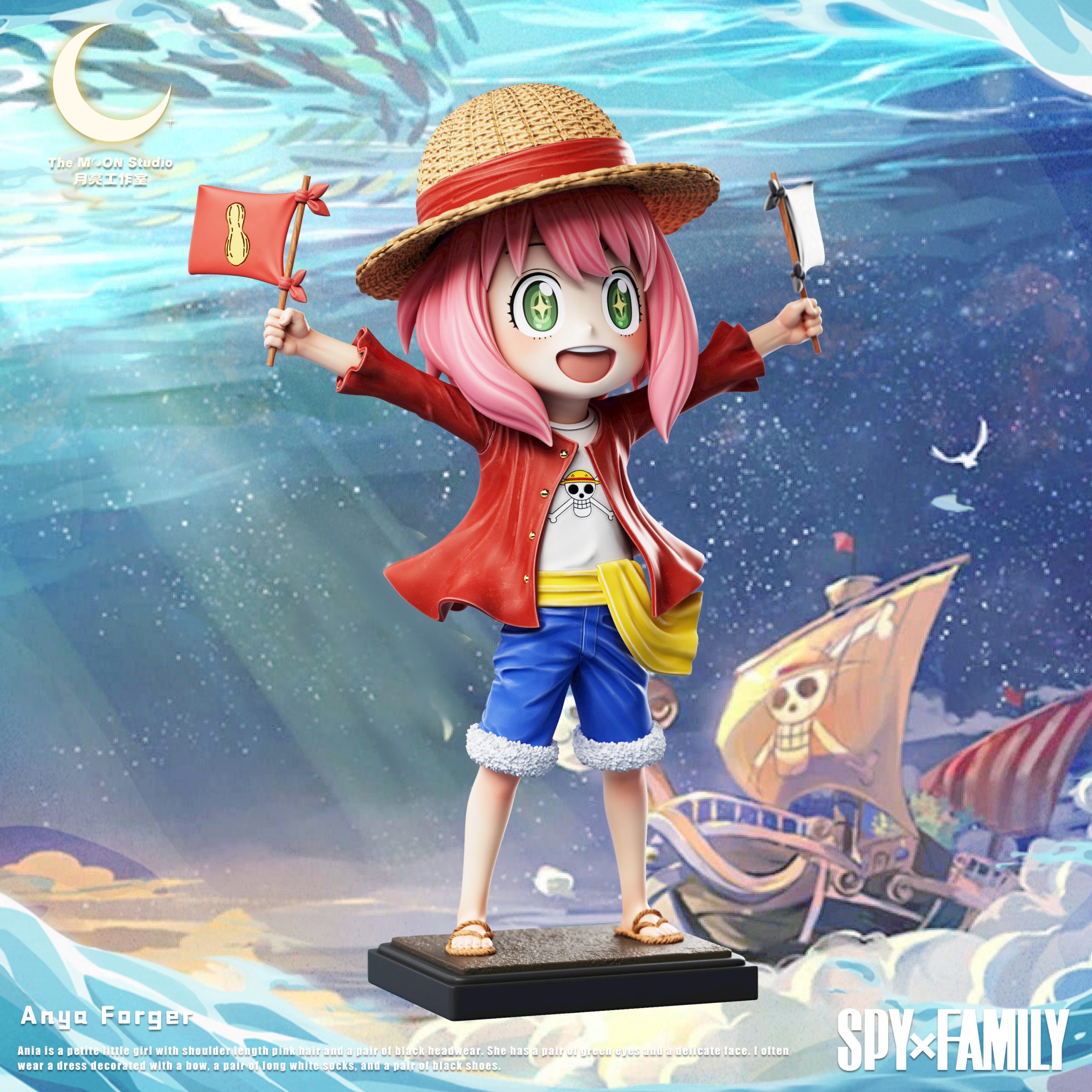The MOON Studio - SPYxFAMILY Anya Forger Cosplay Luffy