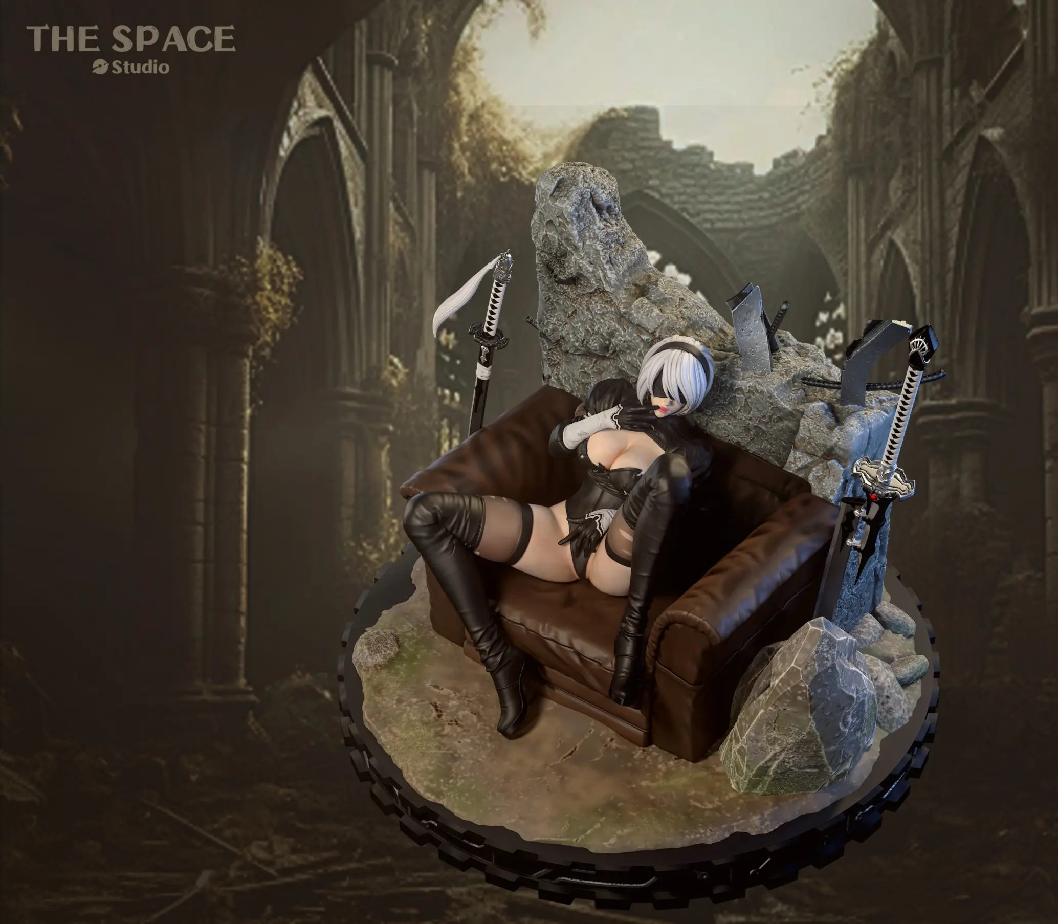 The Space Studio - 2B Sitting Sofa NieR:Automata