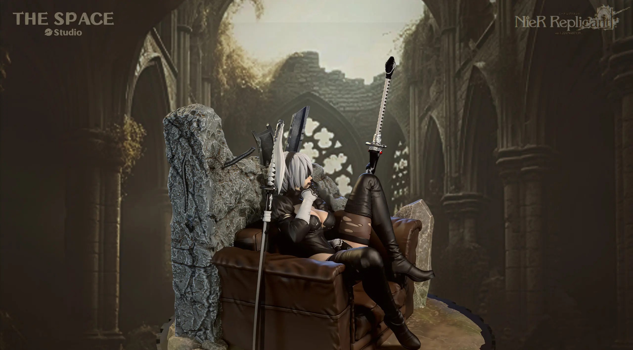 The Space Studio - 2B Sitting Sofa NieR:Automata