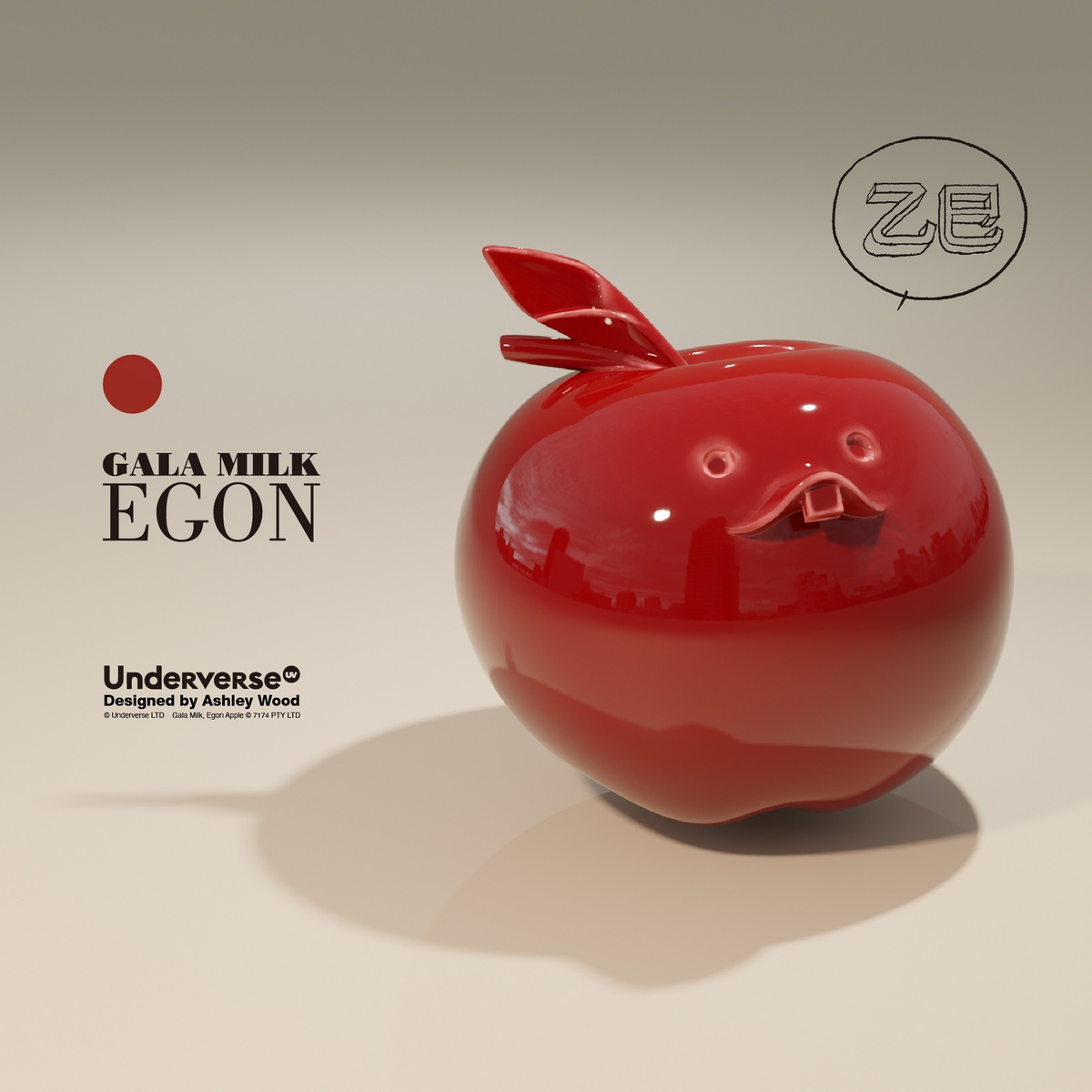 UNDERVERSE - Original GALA MILK EDITH APPLE and GALA MILK EGON APPLE (Licensed)