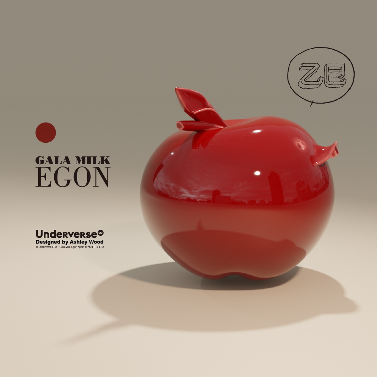 UNDERVERSE - Original GALA MILK EDITH APPLE and GALA MILK EGON APPLE (Licensed)