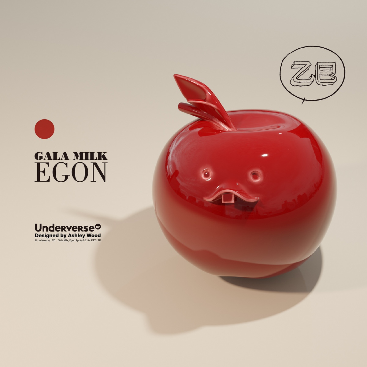 UNDERVERSE - Original GALA MILK EDITH APPLE and GALA MILK EGON APPLE (Licensed)