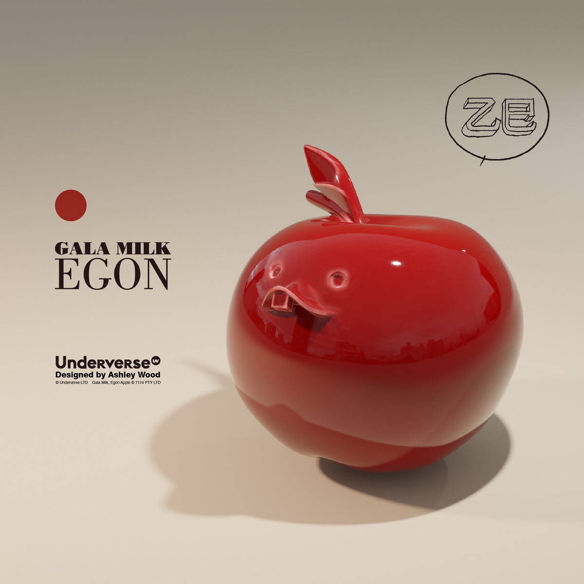 UNDERVERSE - Original GALA MILK EDITH APPLE and GALA MILK EGON APPLE (Licensed)