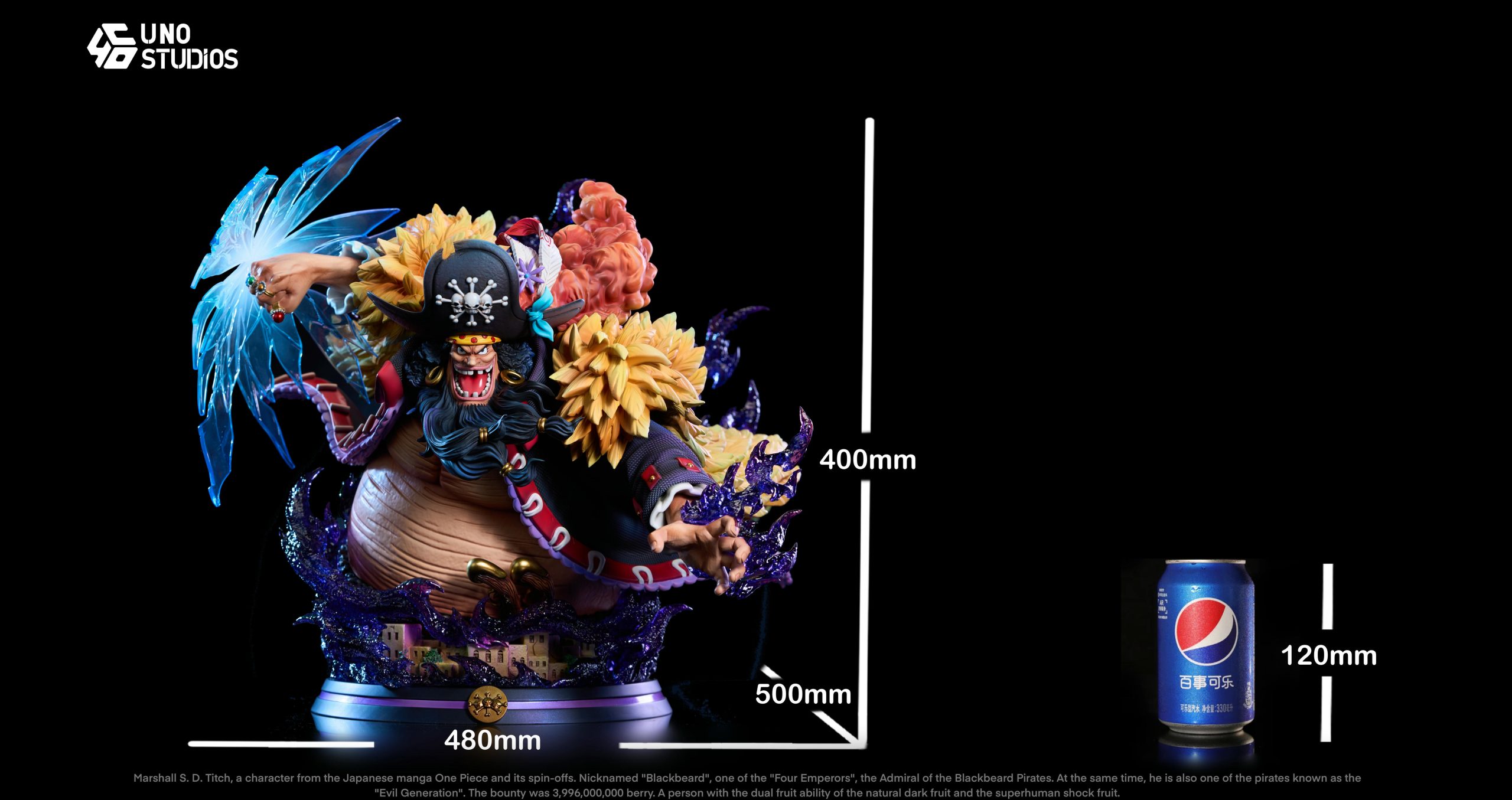 UNO Studio - One Piece 1/4 Scale Marshall D. Teach Blackbeard