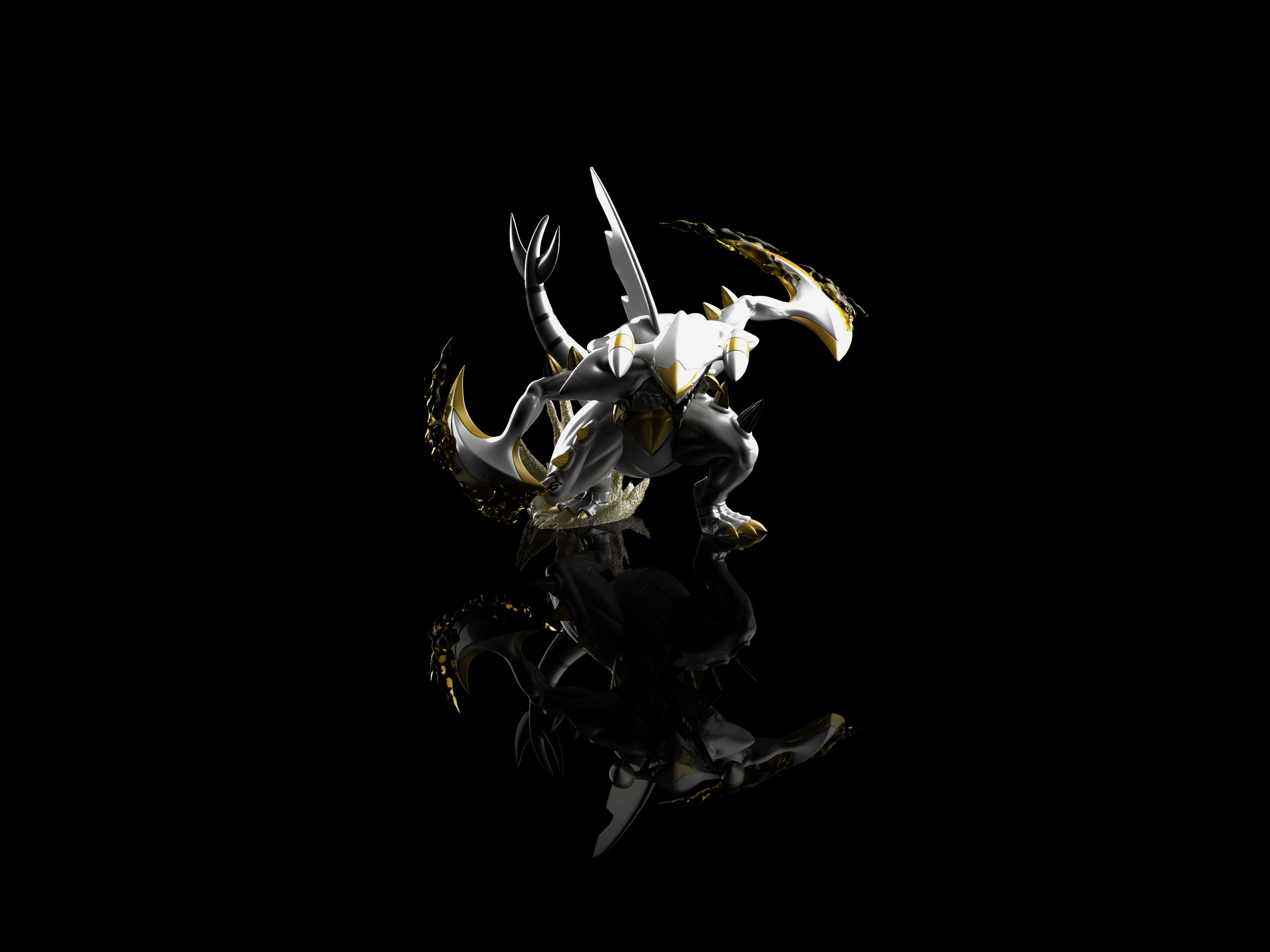 Unknown made Studio - Pokémon Mega Garchomp Platinum Color