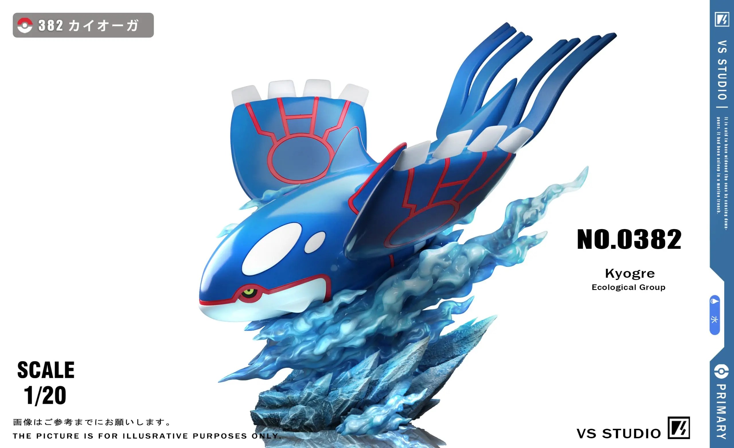 VS Studio - Pokémon 1/20 Pokédex Kyogre