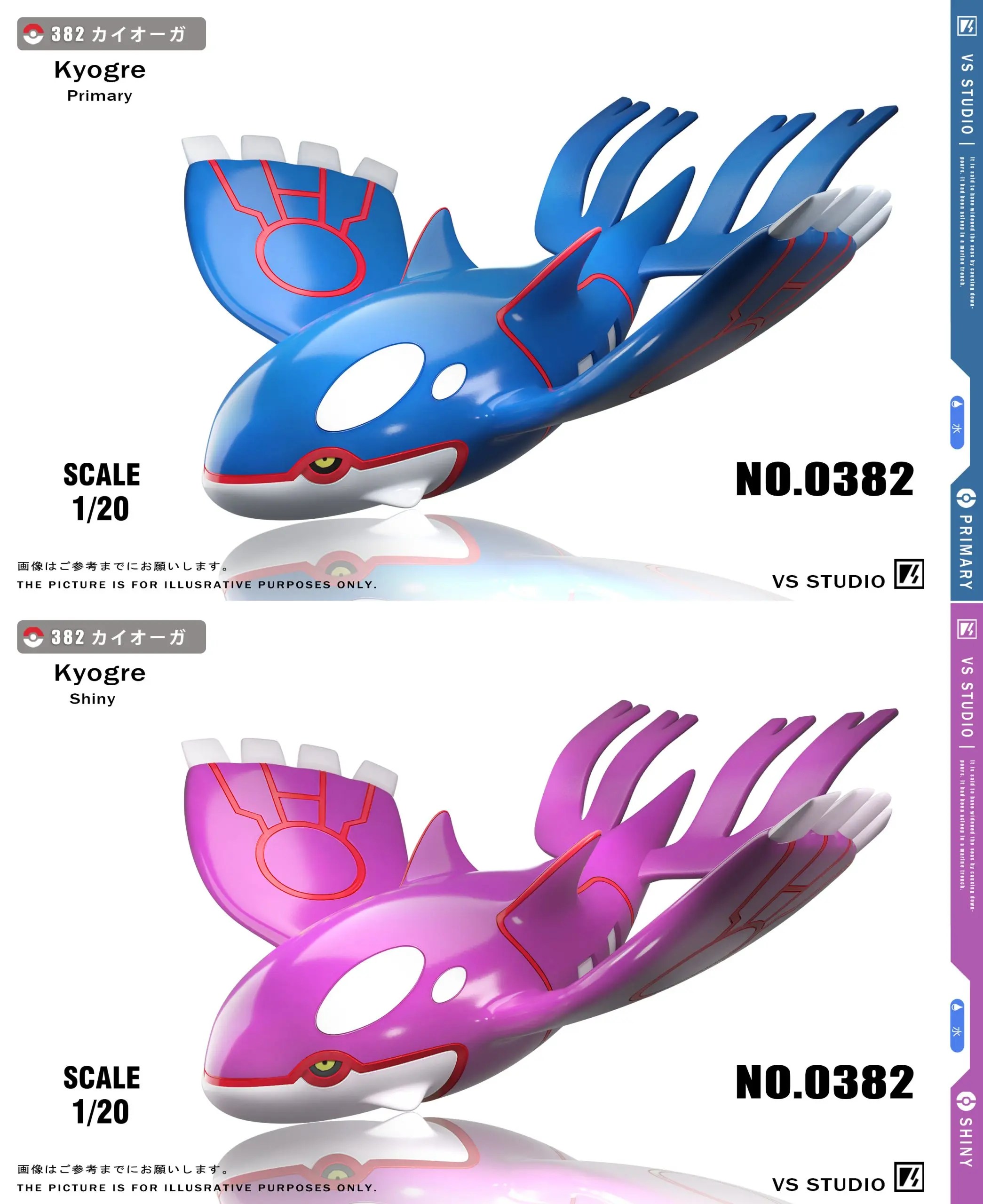 VS Studio - Pokémon 1/20 Pokédex Kyogre