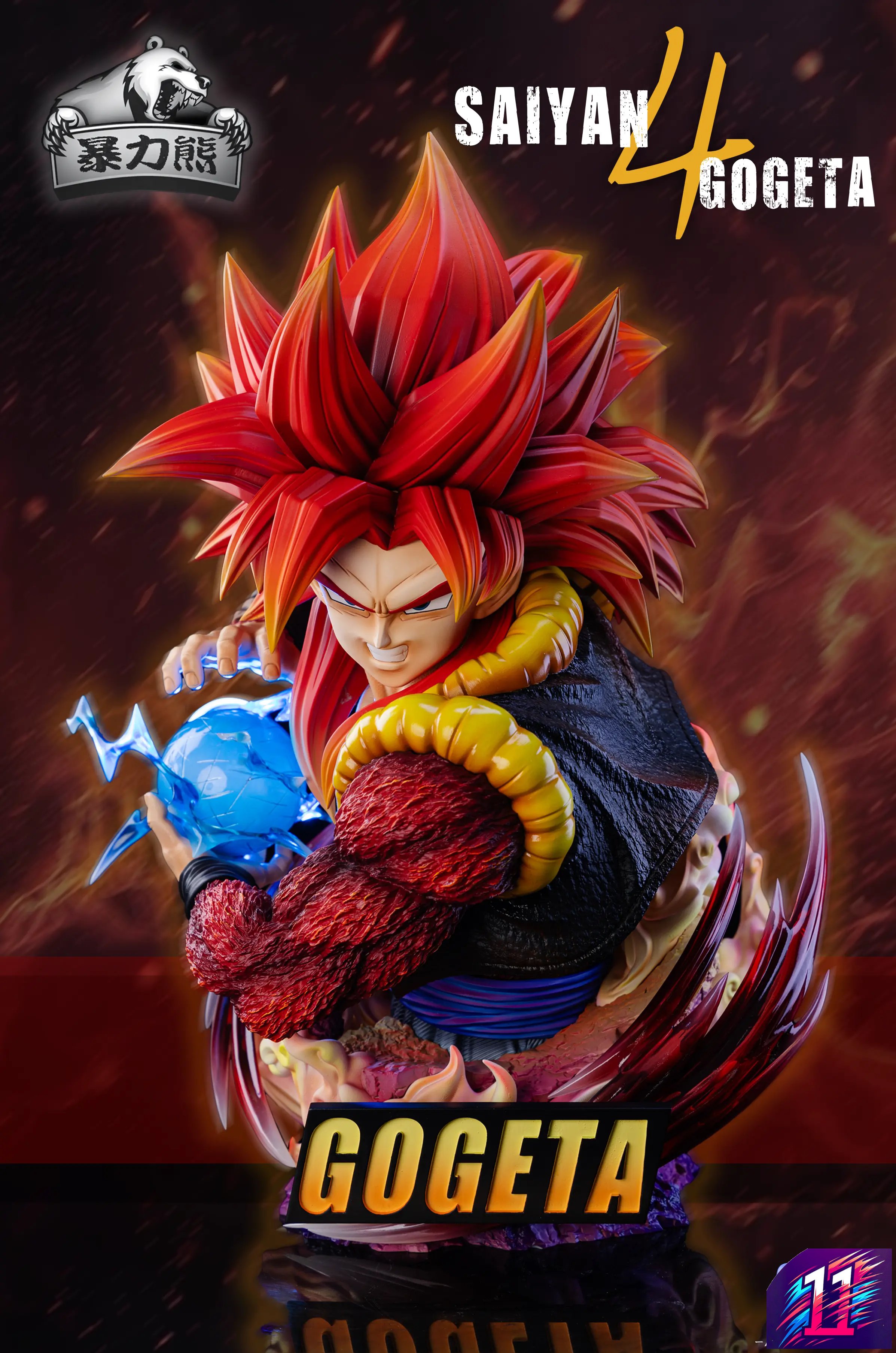 Violent Bear Studio - Super Saiyan 4 Gogeta Bust Dragon Ball