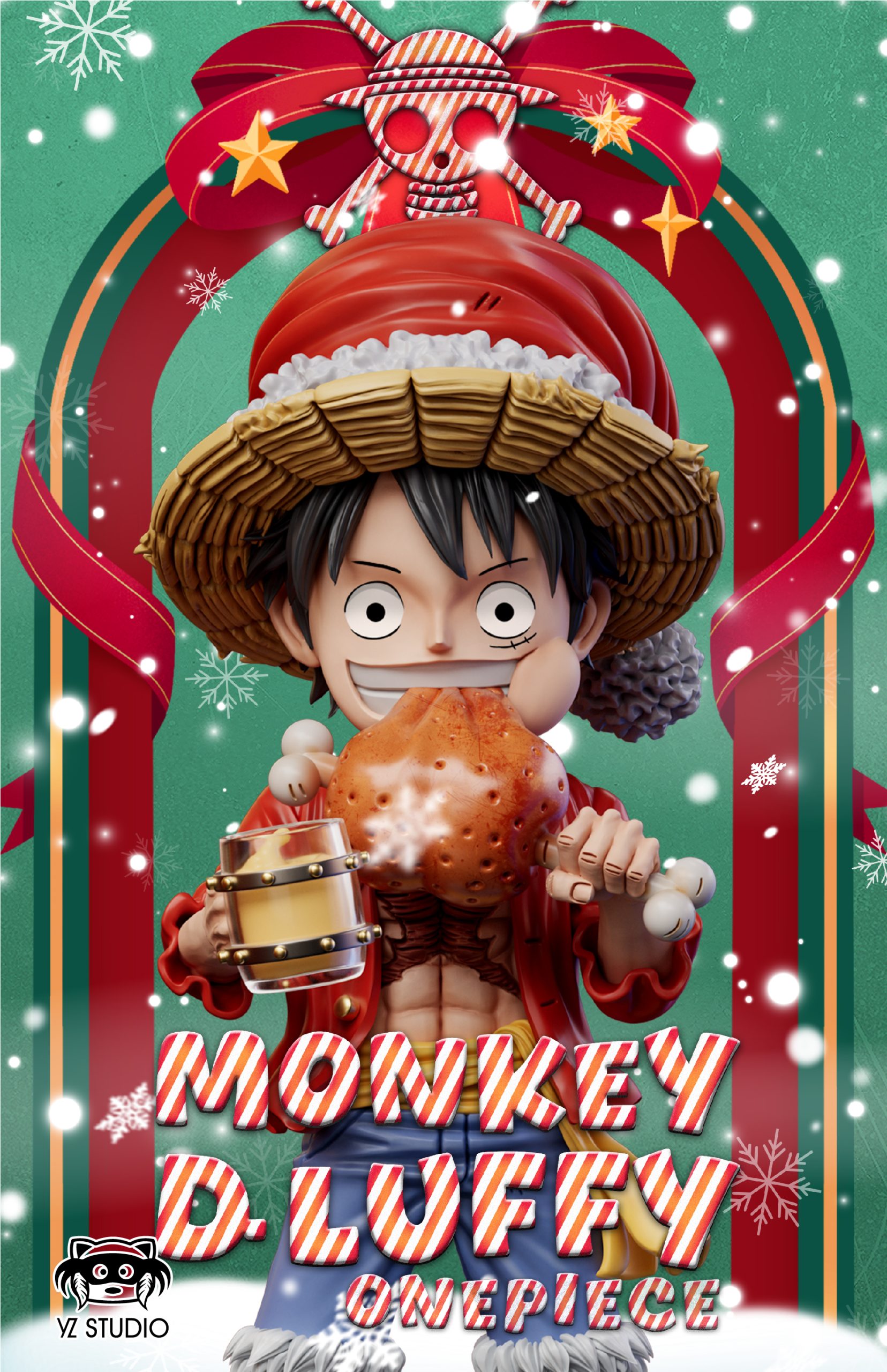 YZ Studio - One Piece Modeling Series #14 Christmas Luffy