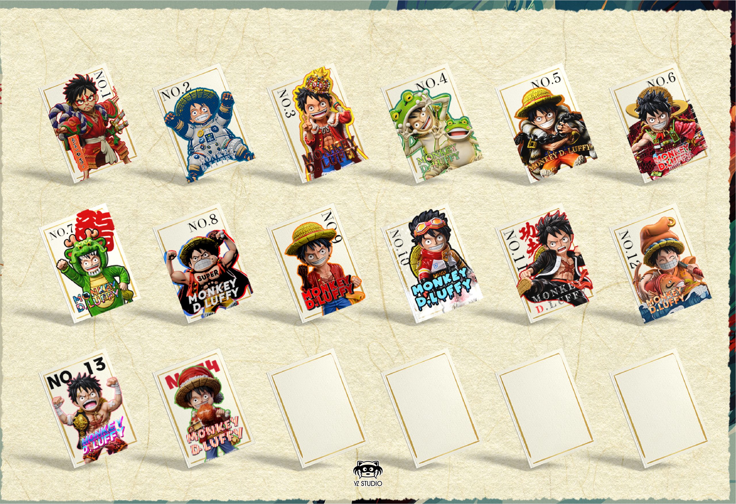 YZ Studio - One Piece Modeling Series #14 Christmas Luffy