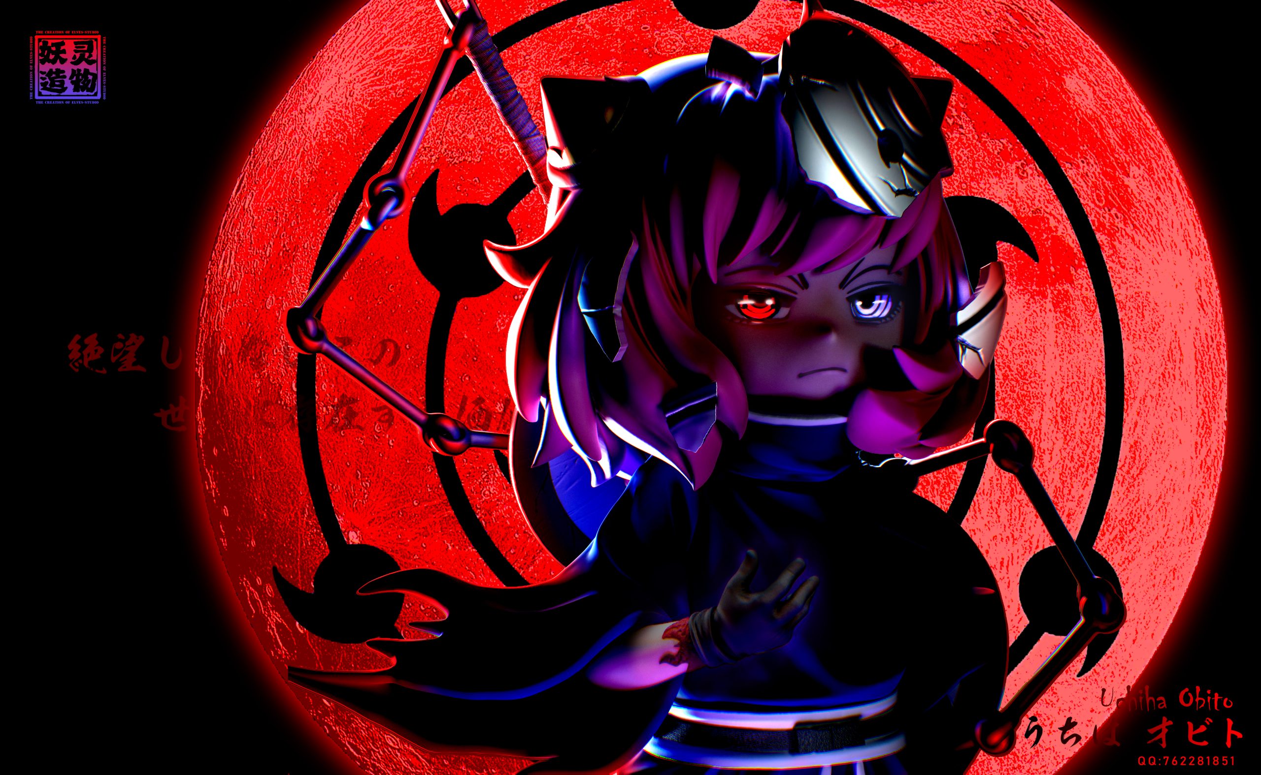 YaoLingZaoWu Studio - Spy x Family Anya Forger Cos Uchiha Obito