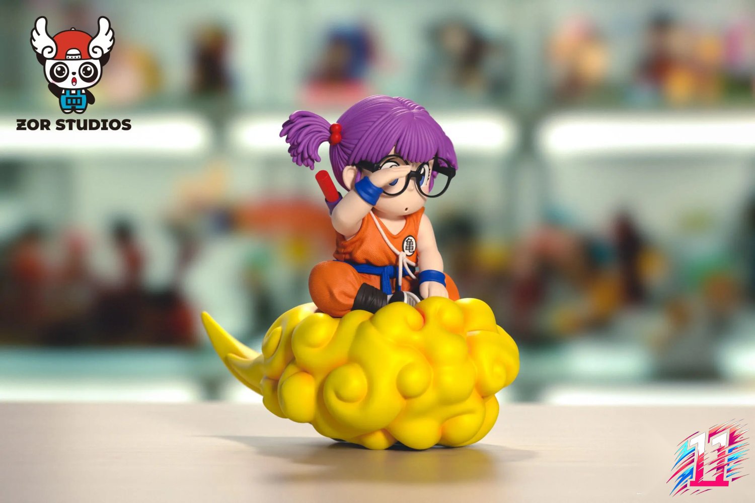 ZOR Studio - Arale Riding the Flying Nimbus X Running Goku Dr. Slump X Dragon Ball