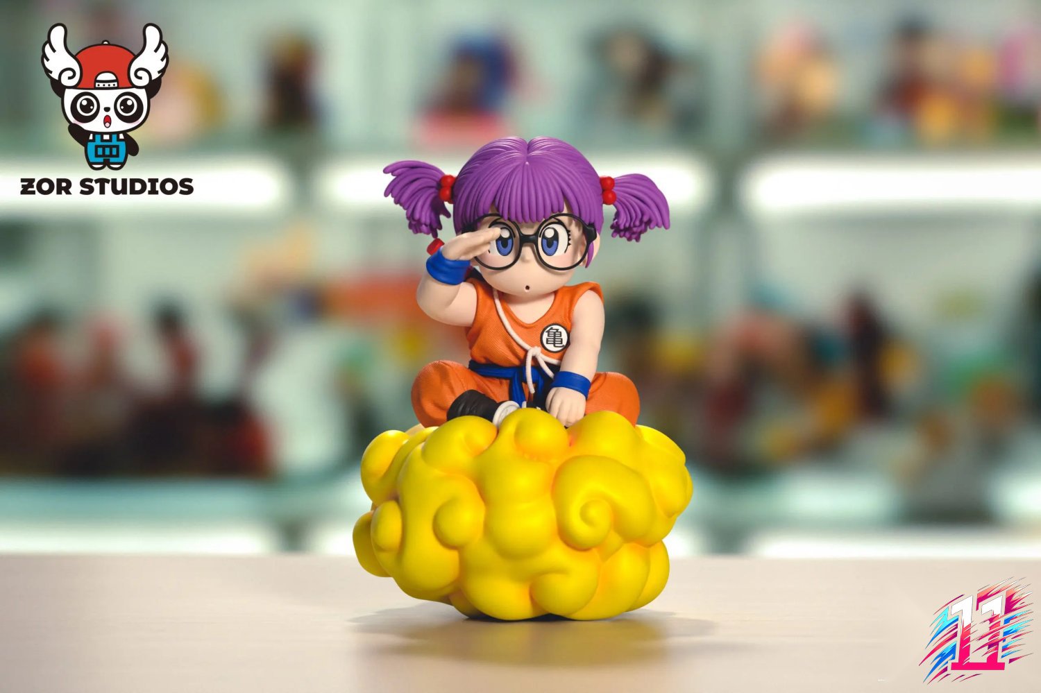 ZOR Studio - Arale Riding the Flying Nimbus X Running Goku Dr. Slump X Dragon Ball