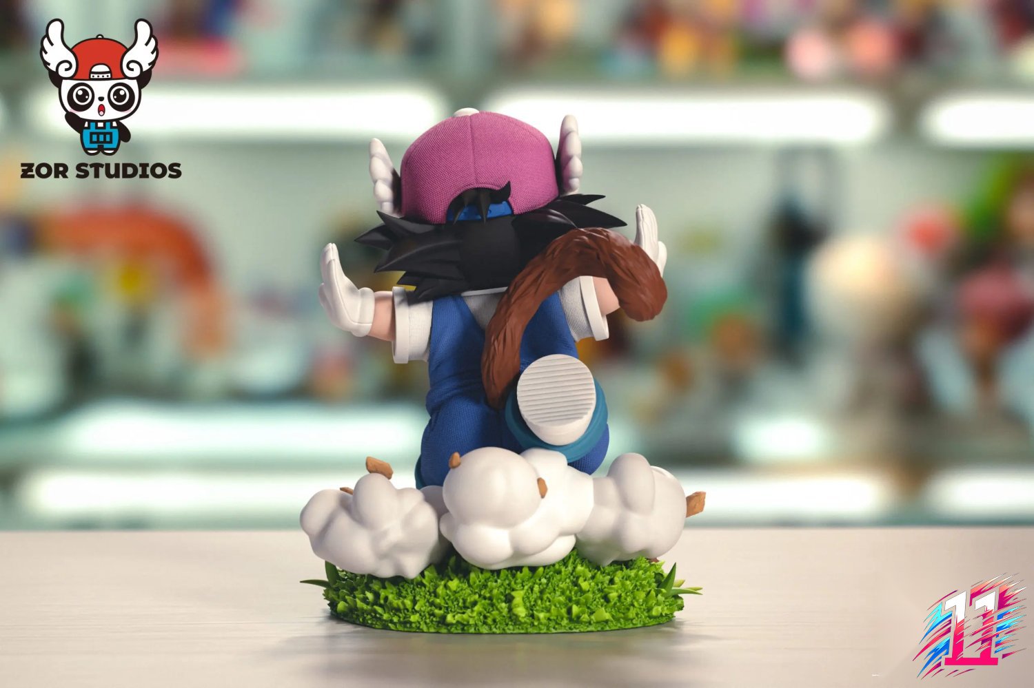 ZOR Studio - Arale Riding the Flying Nimbus X Running Goku Dr. Slump X Dragon Ball