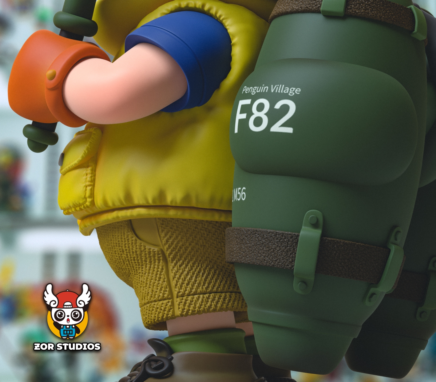 ZOR Studio - Dr. Slump Penguin Village Family Portrait Series 7th Series Soramame Biisuke