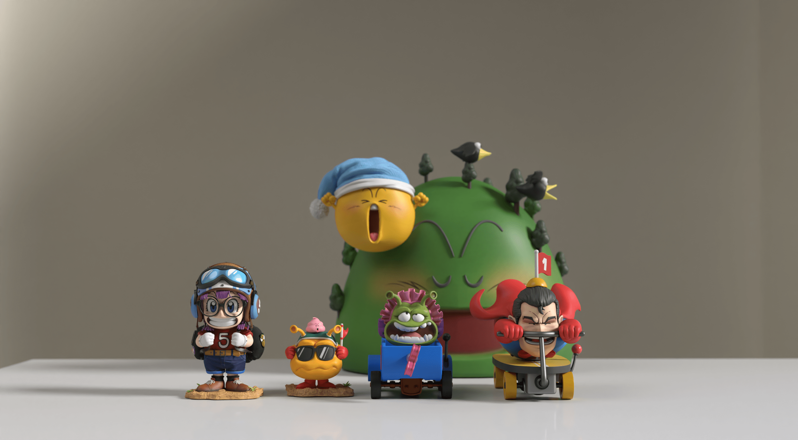 ZOR Studio – Dr. Slump Penguin Village Family Portrait Series #9