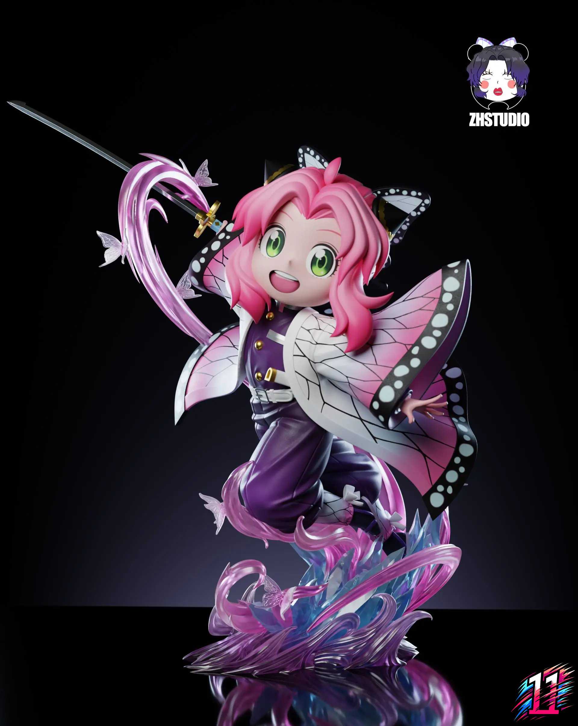 ZH Studio - Anya Cosplay Demon Slayer Shinobu Kochou Spy x Family