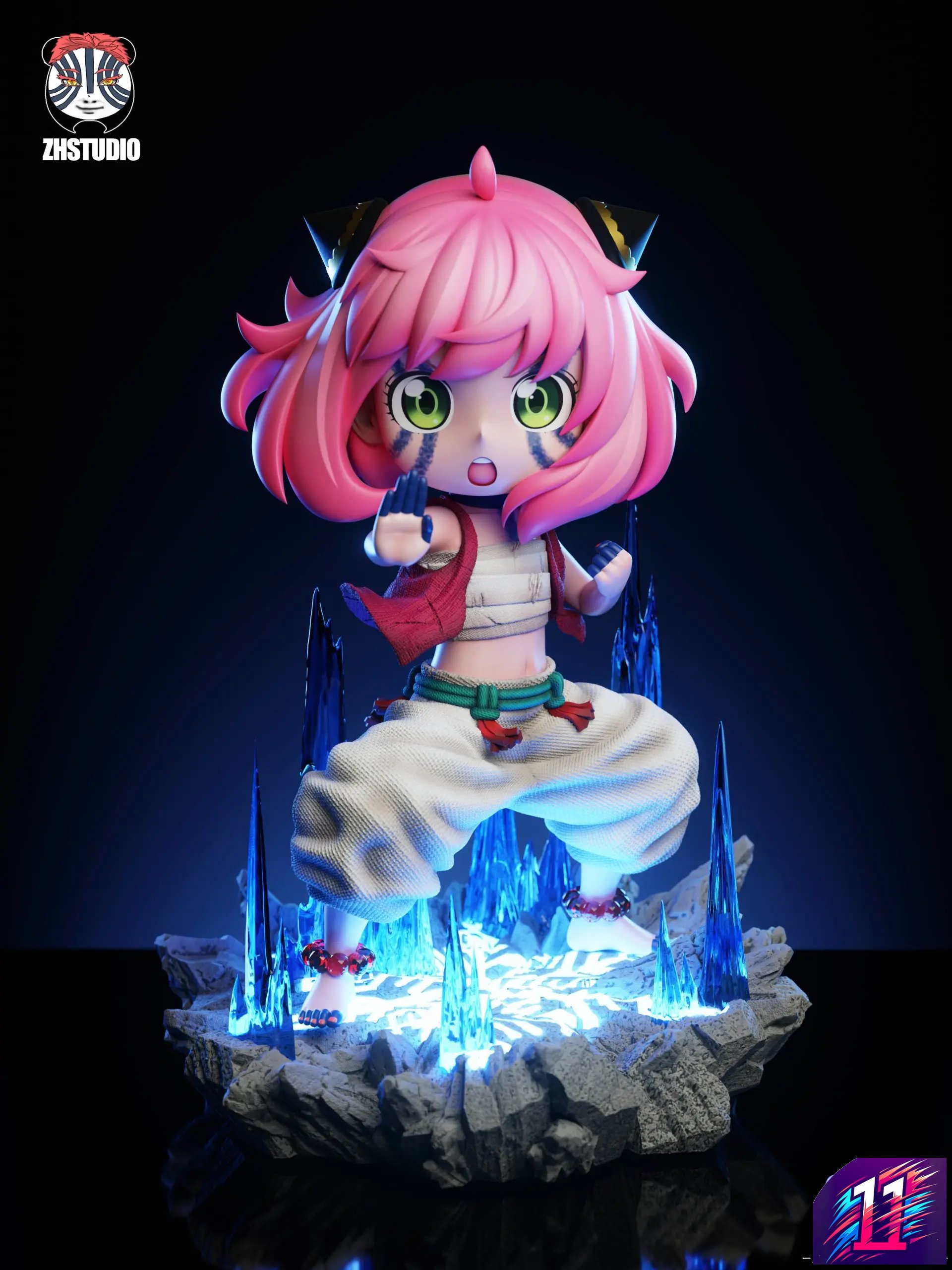 ZH Studio - Anya Forger Cosplay Demon Slayer Akaza Spy x Family