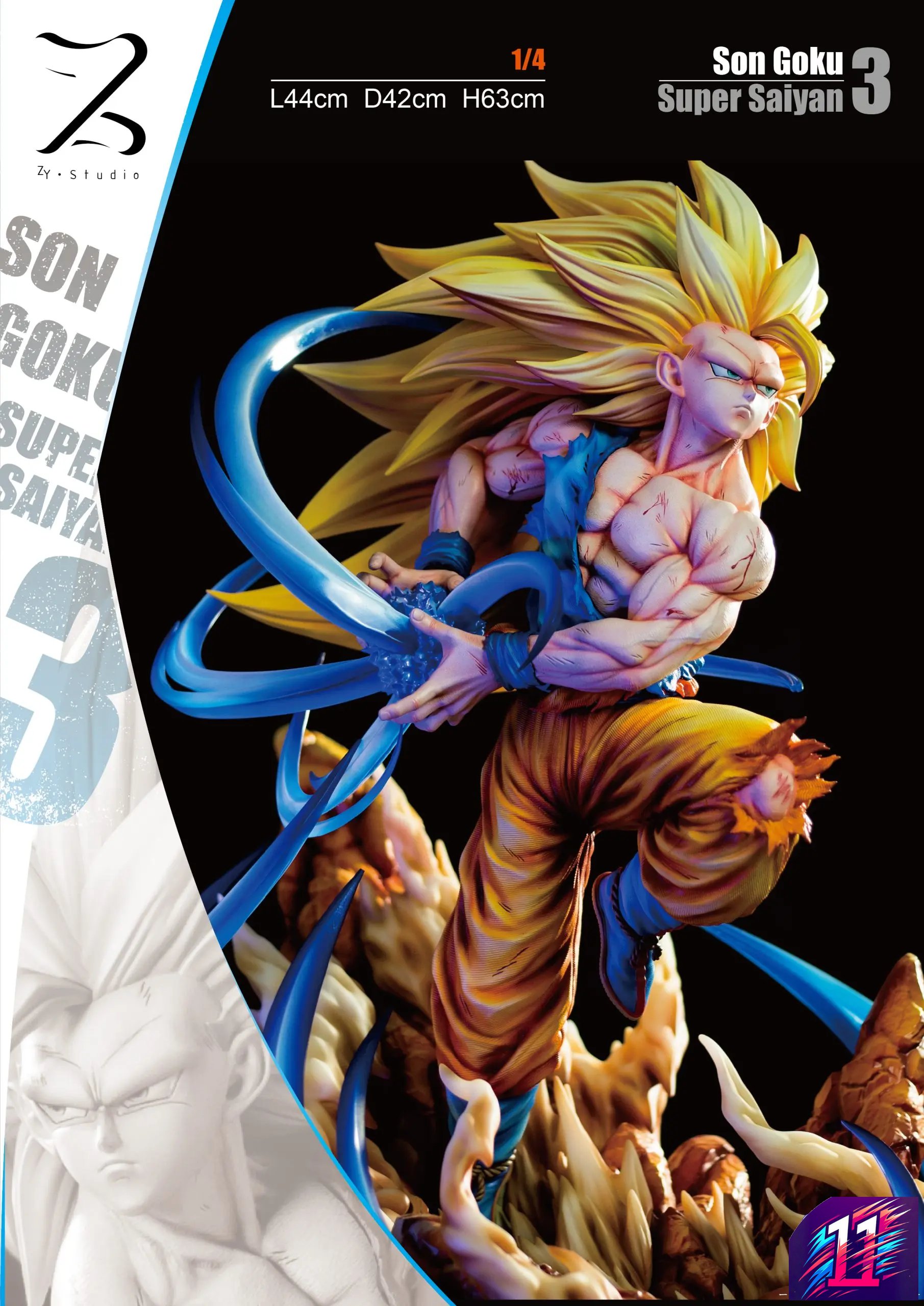 ZY Studio X Poker Monster Studio - Super Saiyan 3 Dragon Ball