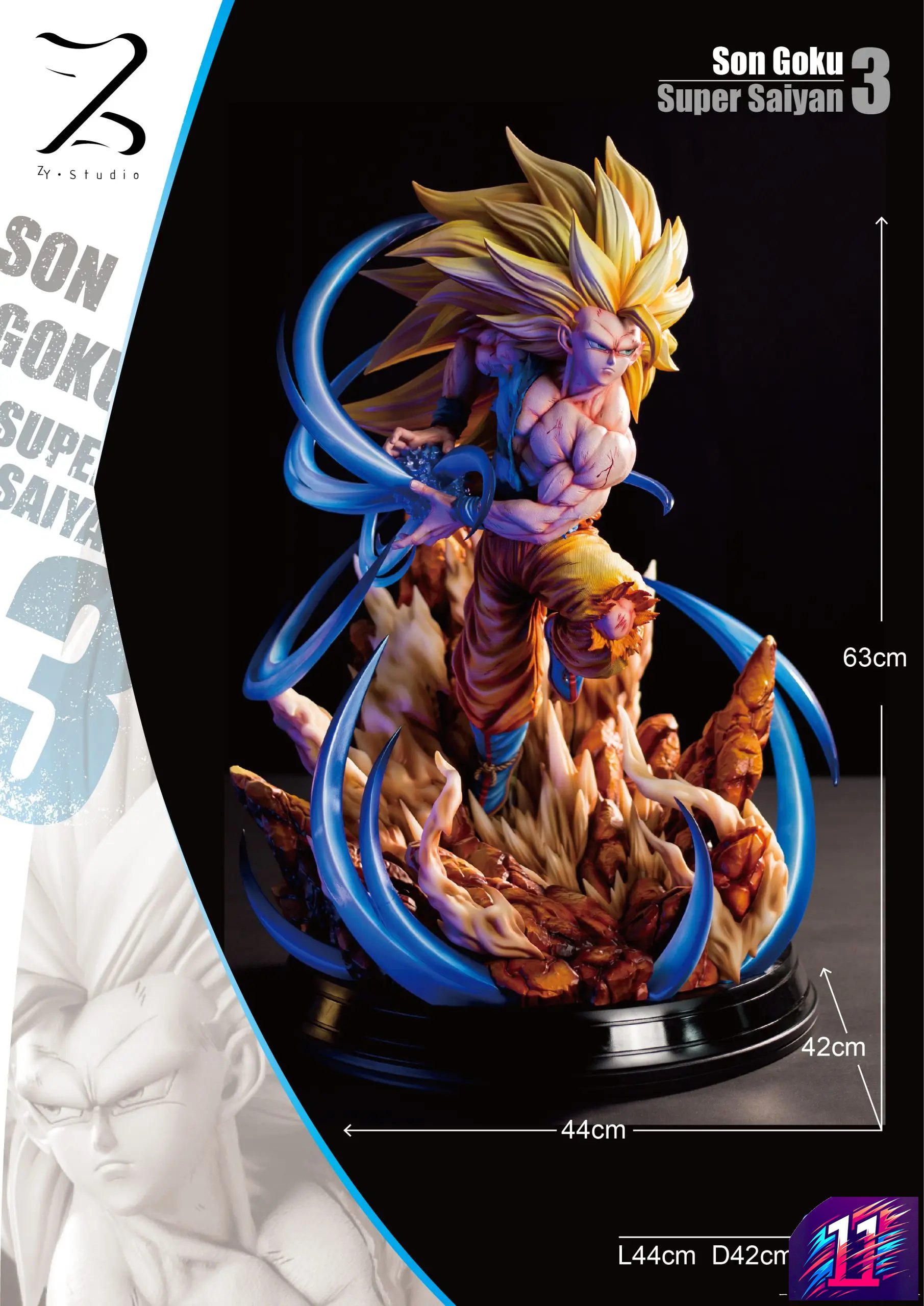 ZY Studio X Poker Monster Studio - Super Saiyan 3 Dragon Ball