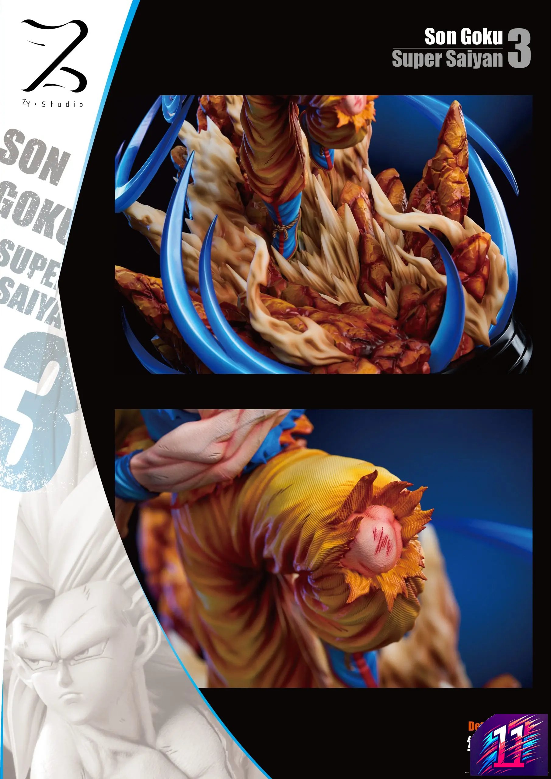 ZY Studio X Poker Monster Studio - Super Saiyan 3 Dragon Ball