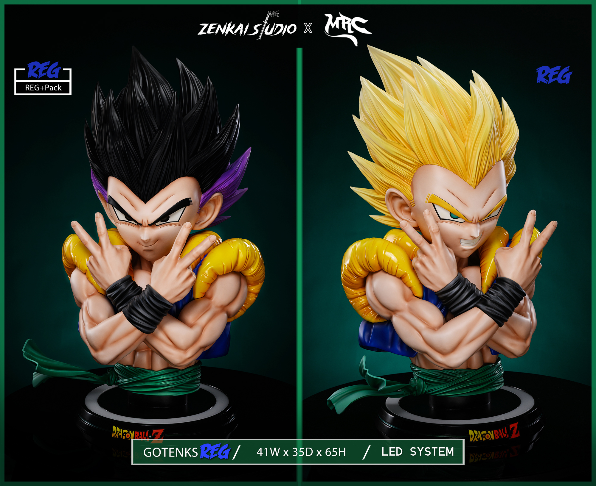 Zenkai Studio & MRC Studio - Dragon Ball Gotenks 1/1 Bust