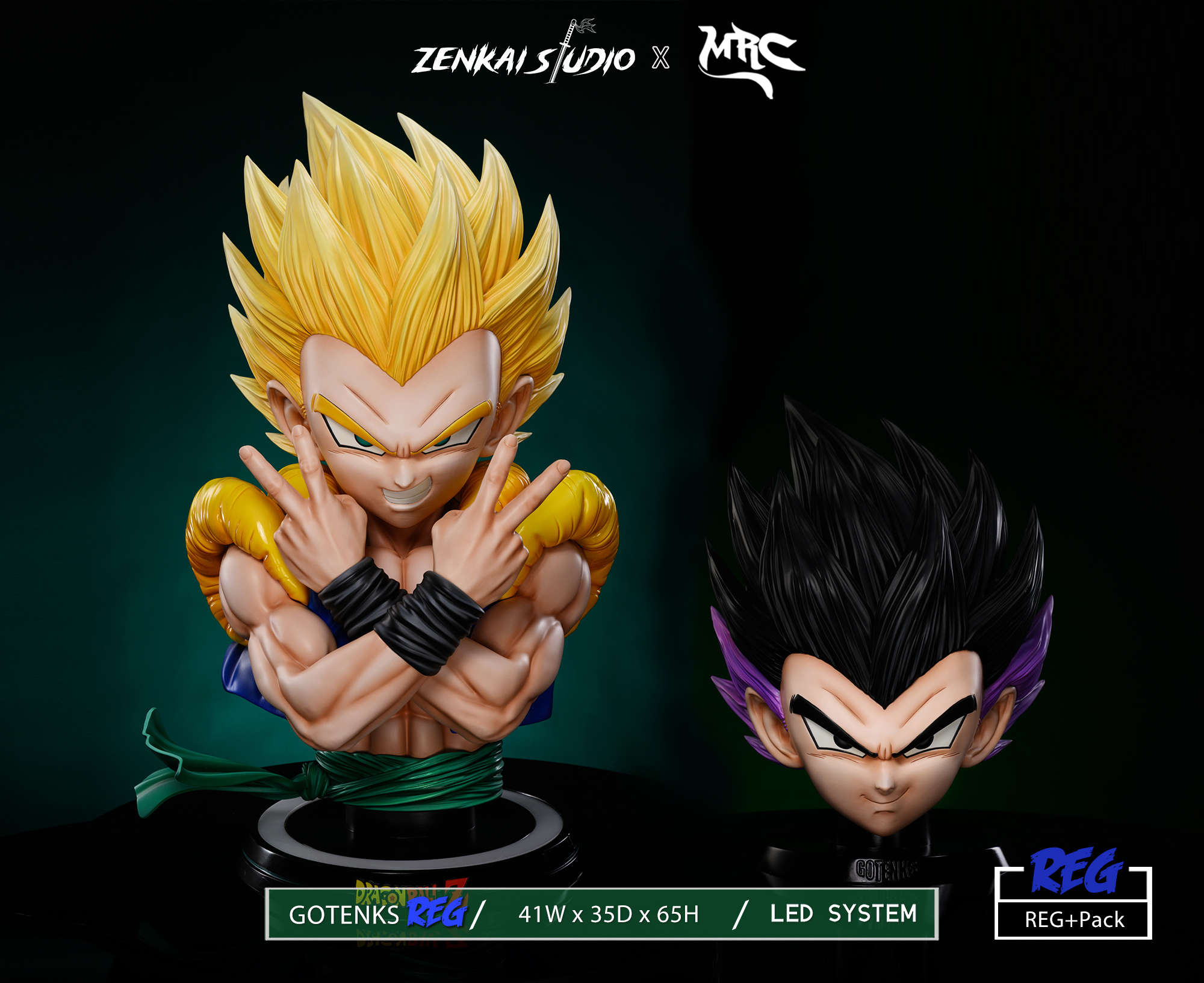 Zenkai Studio & MRC Studio - Dragon Ball Gotenks 1/1 Bust