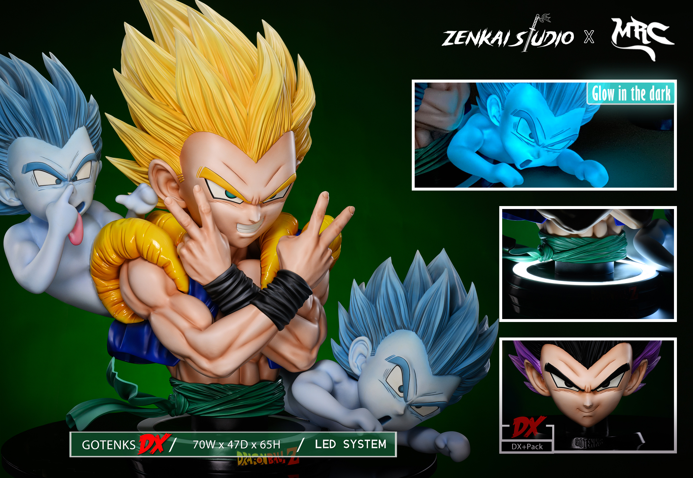 Zenkai Studio & MRC Studio - Dragon Ball Gotenks 1/1 Bust