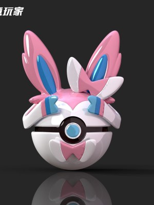 Zhu Yi Wan Jia Studio - Pokemon Sylveon Poke Ball Zhu Yi Wan Jia Studio - Pokemon Sylveon Poke Ball